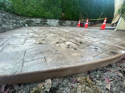 Stamped Concrete Patio 