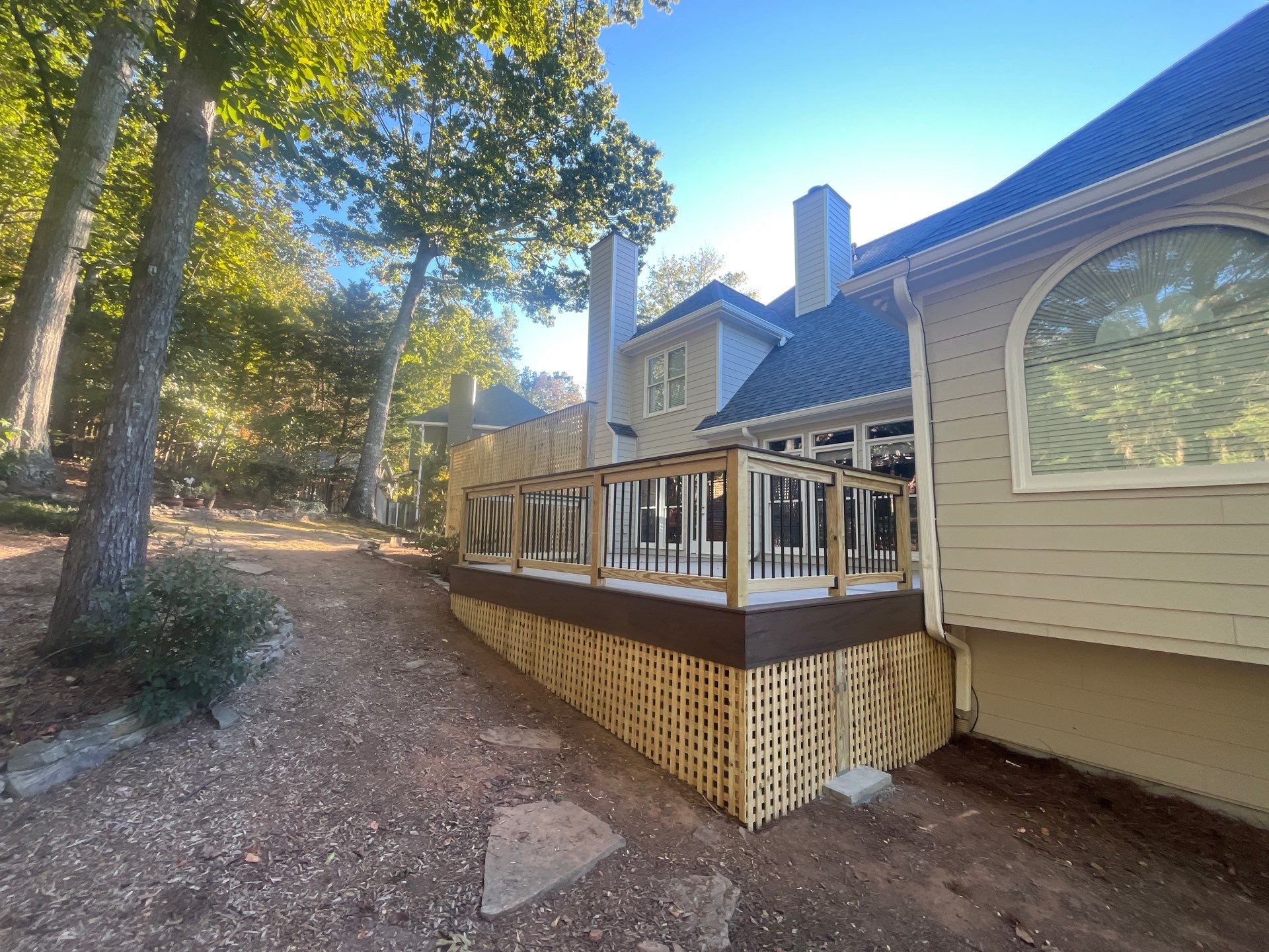 Marietta, GA Color Plus Siding Installation and Deck Build by Nelson Exteriors 