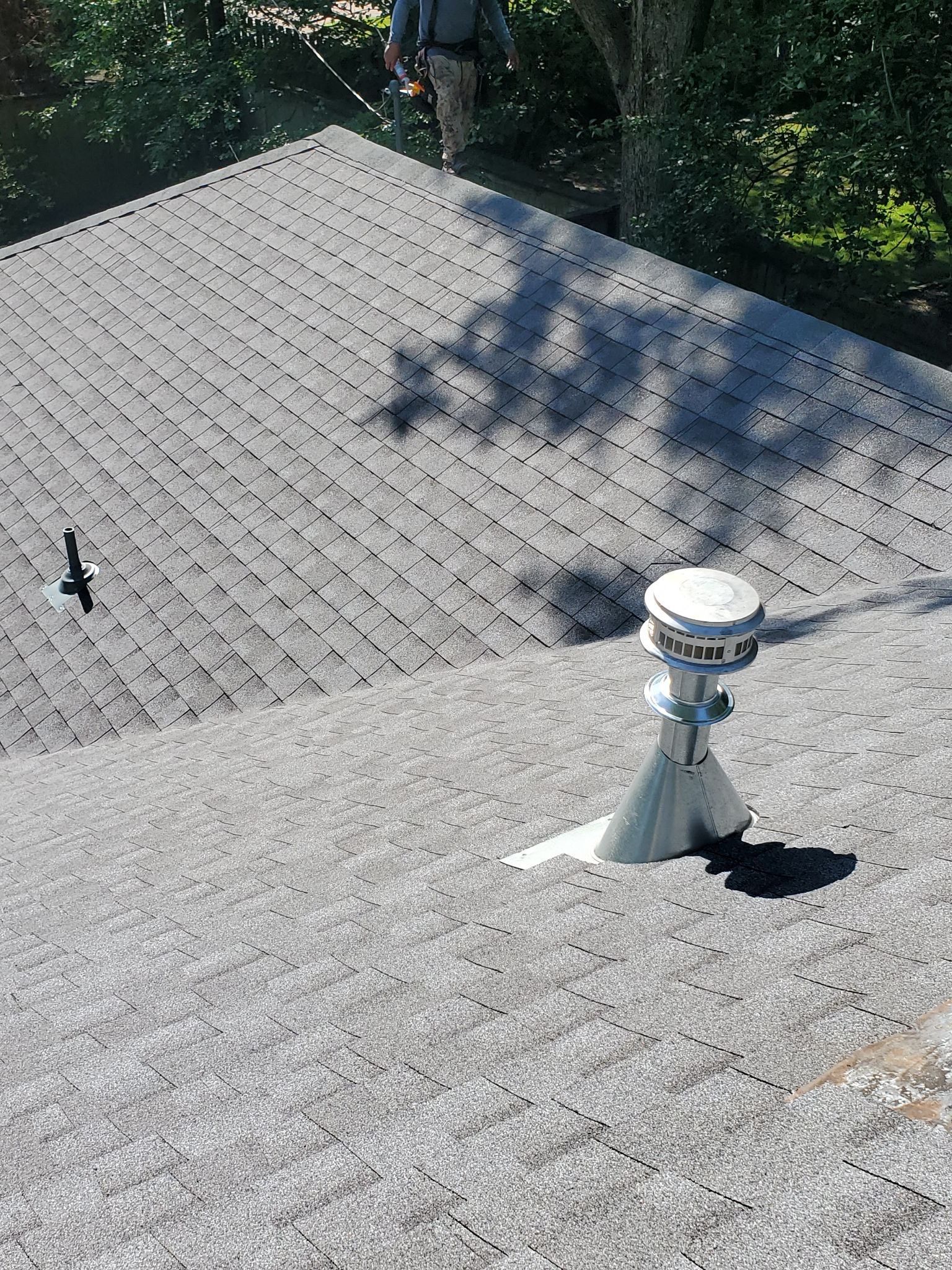 East Memphis Home Roof Replacement Featuring Pewter Gray GAF Timberline HD Shingles by Revival Roofing Services