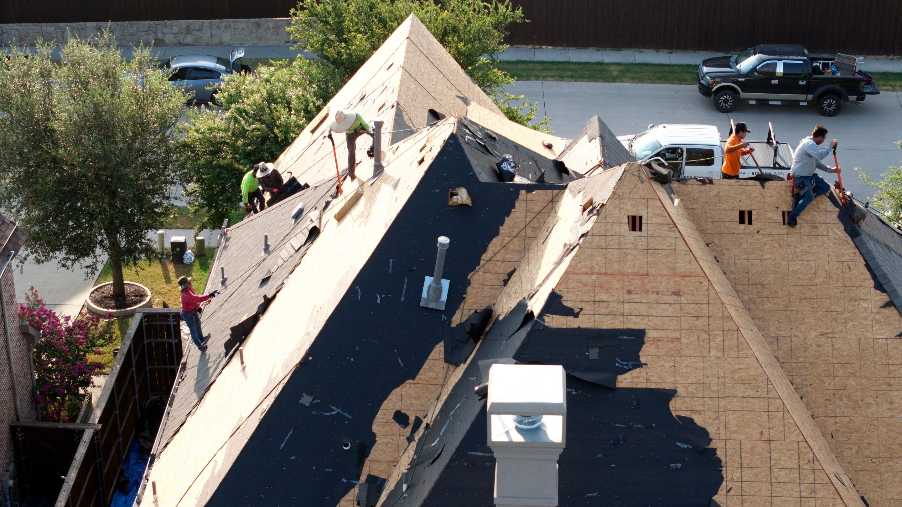 Residential Roofing Installation Using IKO Dynasty Shingles by Becker Roofing and Exteriors