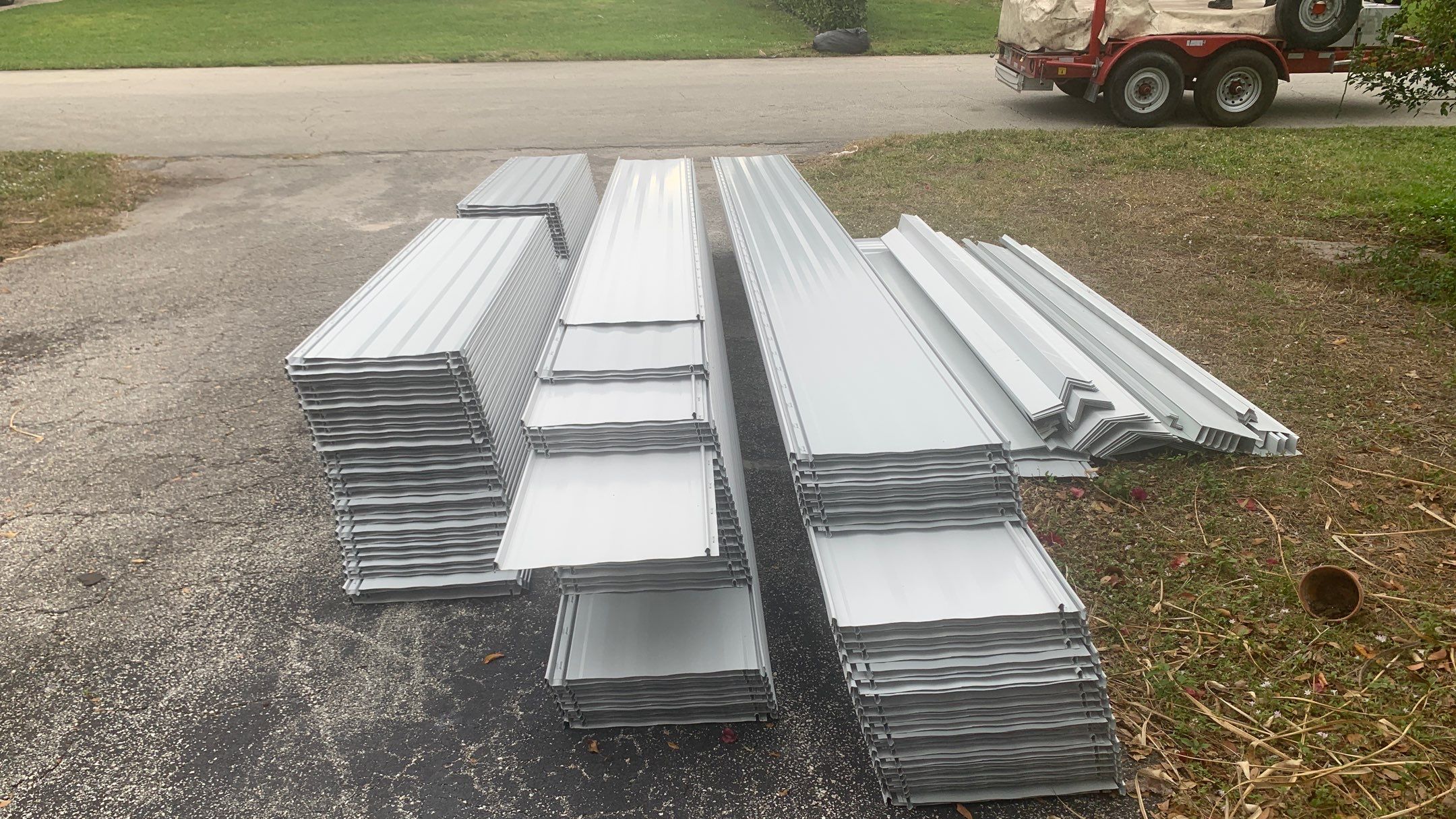 Residential Roofing Installation using 1" Nail strip metal roof by BLUES BROTHERS ROOFING