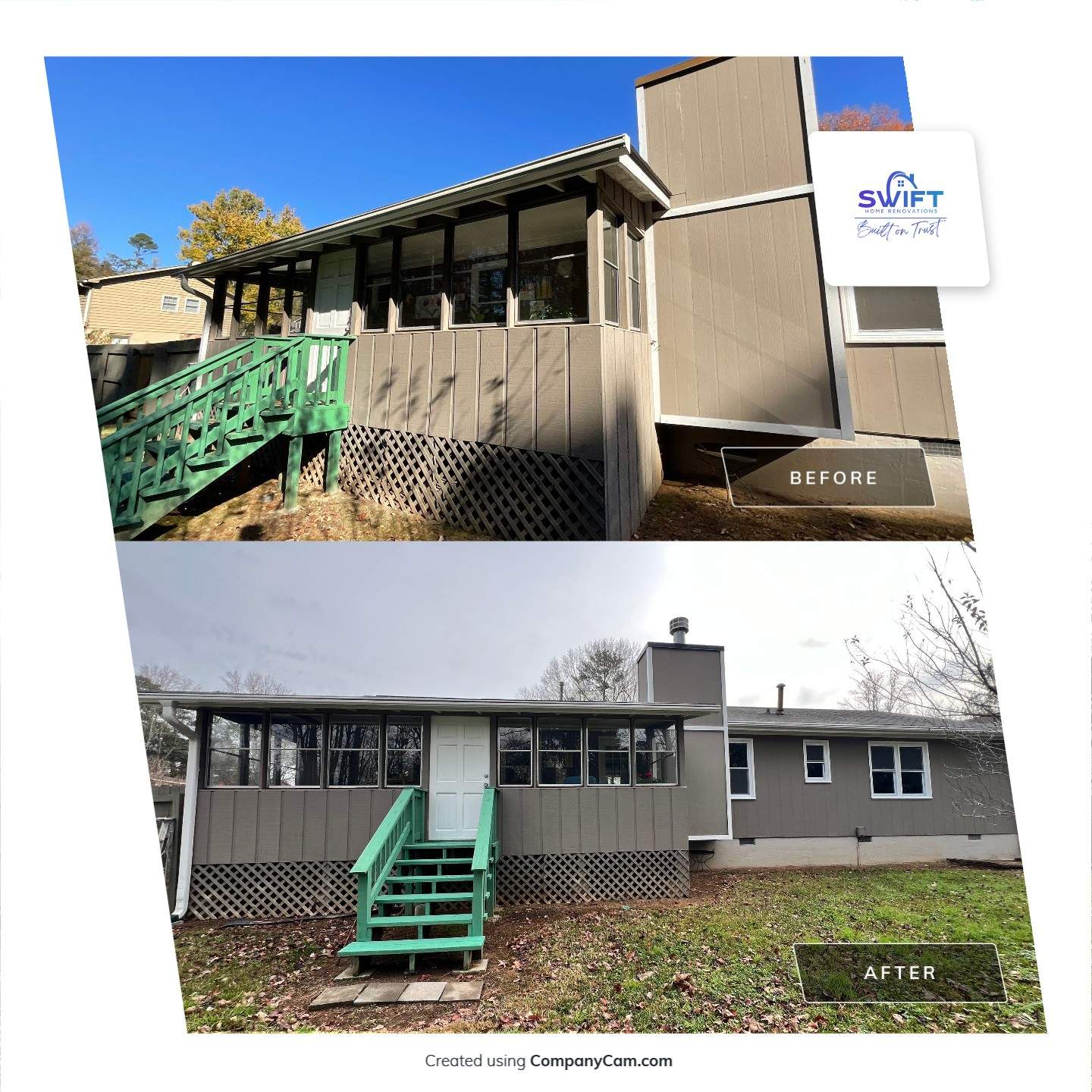 Full Exterior Painting and Siding Refresh in Marietta, Georgia by Swift Home Renovations