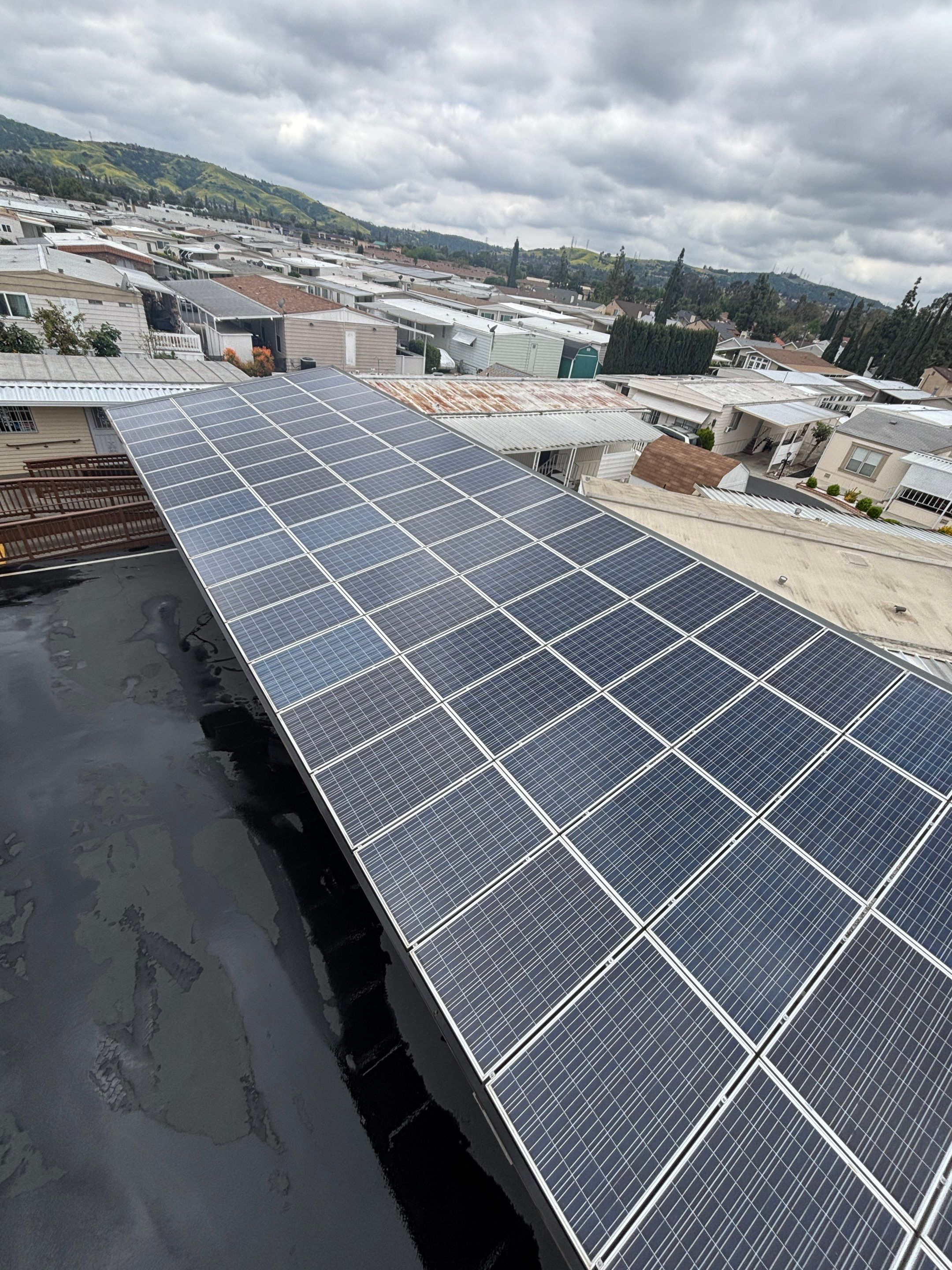 Commercial Solar Cleaning in Rowland Heights for Mobile Home Park by Palm Coast Solar Cleaning