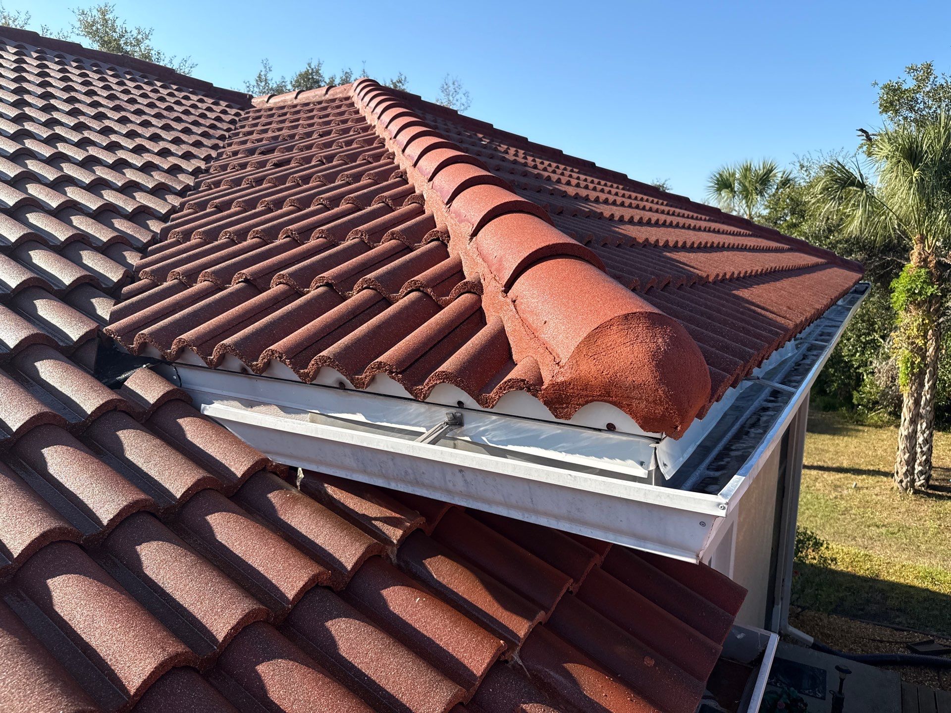 Tile Roof Cleaning & Oil Stain Removal | Tara River Place, Bradenton FL by Sunshine AquaWash