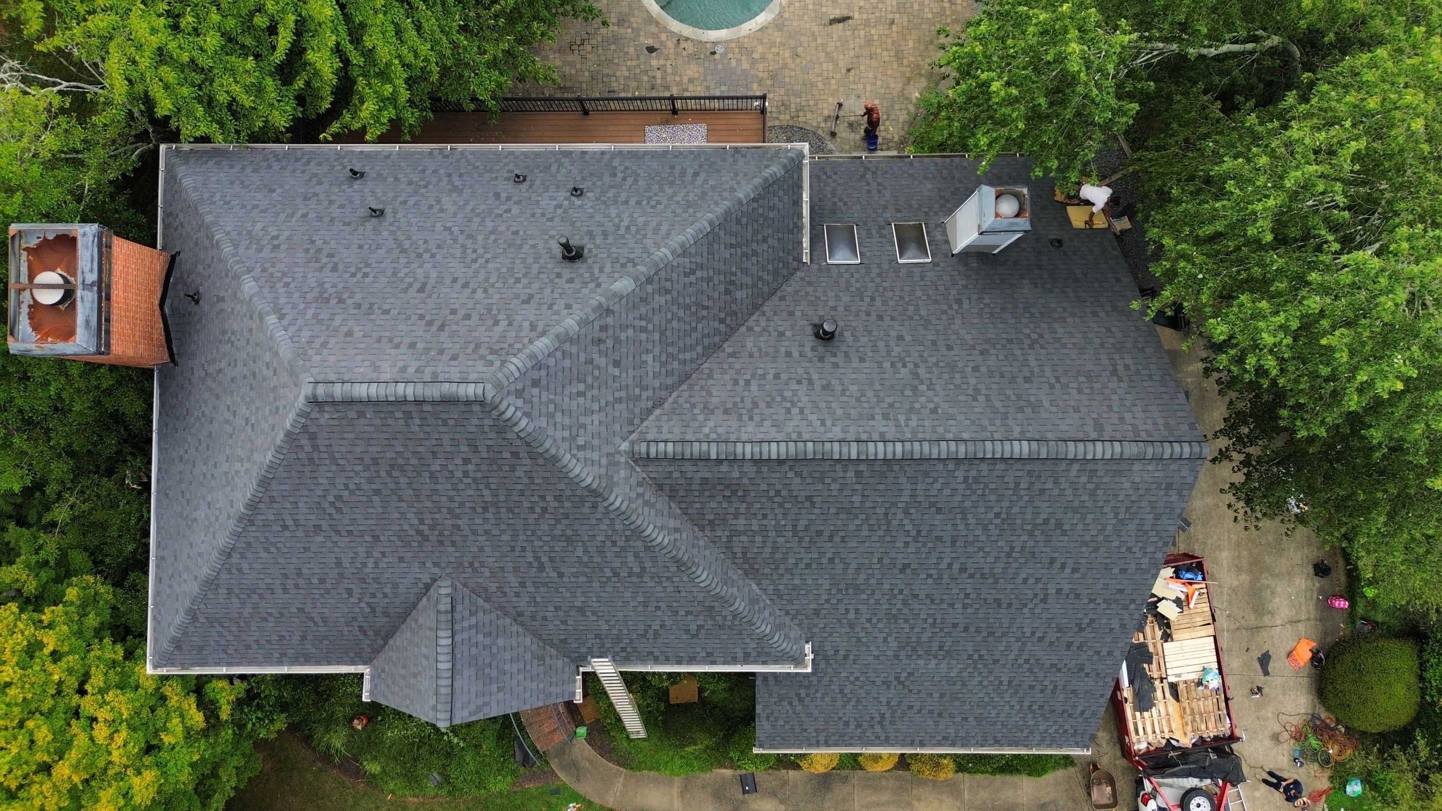 Roswell, GA Roof Replacement CertainTeed Landmark Moire Black by Reset Roofing