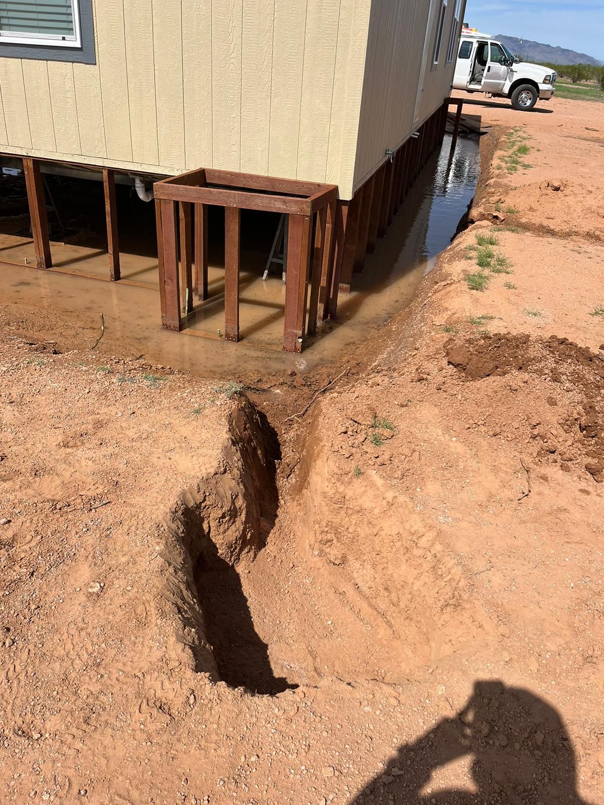 Project in Eloy by Mobile Home Installations