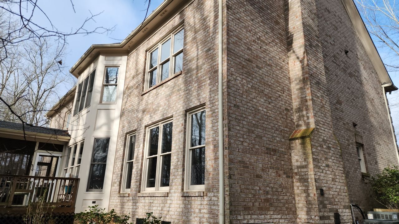 House Wash using cleaner by Power Wash Masters LLC