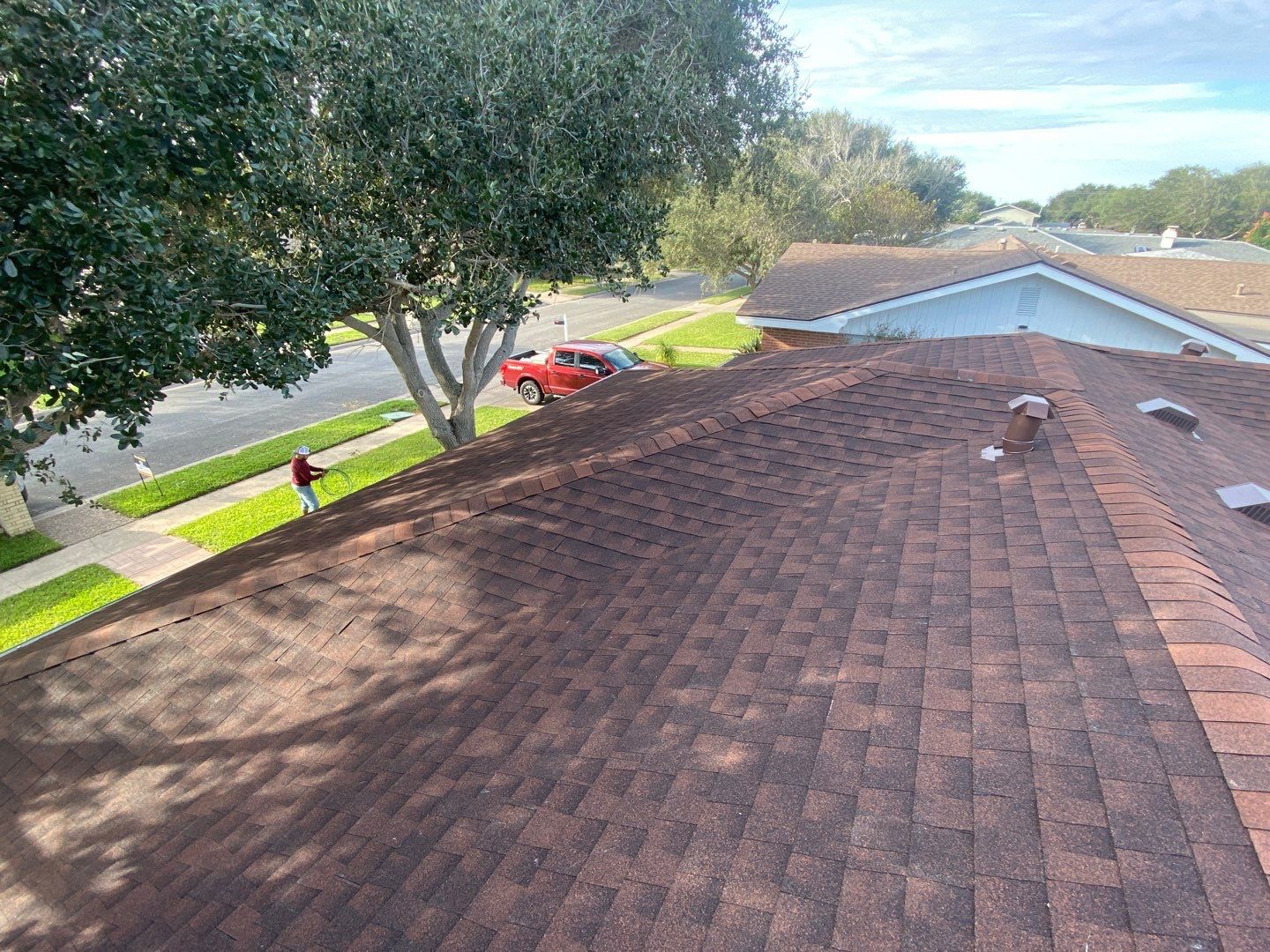 Residential Roofing Installation using GAF Natural Shadow by Lighthouse Roofing