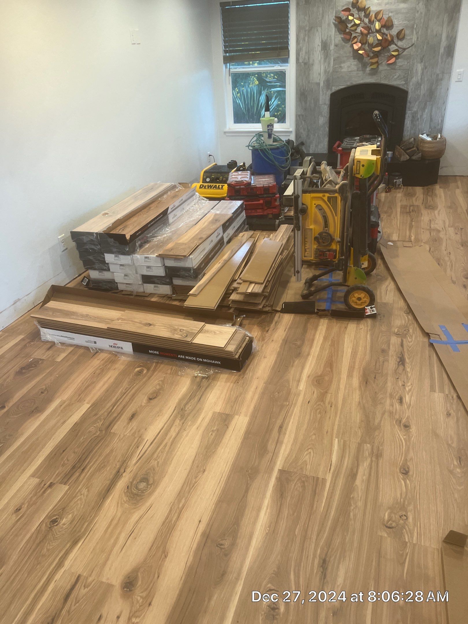 Structural Subfloor Repair and LVP Flooring Installation in Brookings by KMD Surfaces INC.