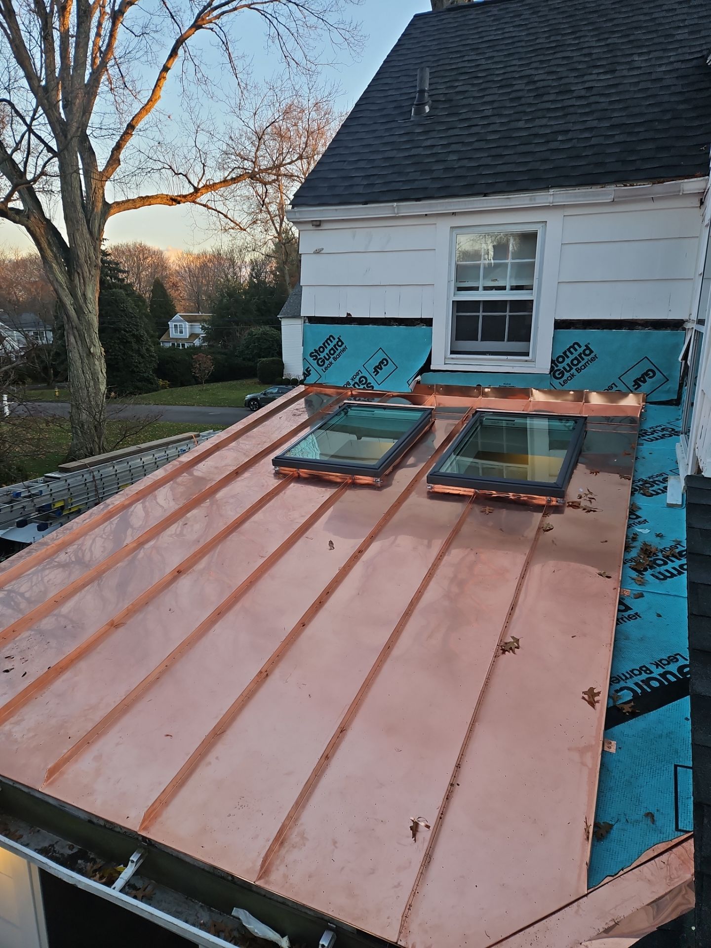 Darien, CT Asphalt, Copper Roof & Half Round Gutters by Rinaldi Roofing