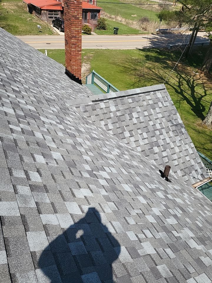 ATLAS PINNACLE COLOR: COASTAL GRANITE DRIP EDGE: BLACK by Eagle Eye Roofing