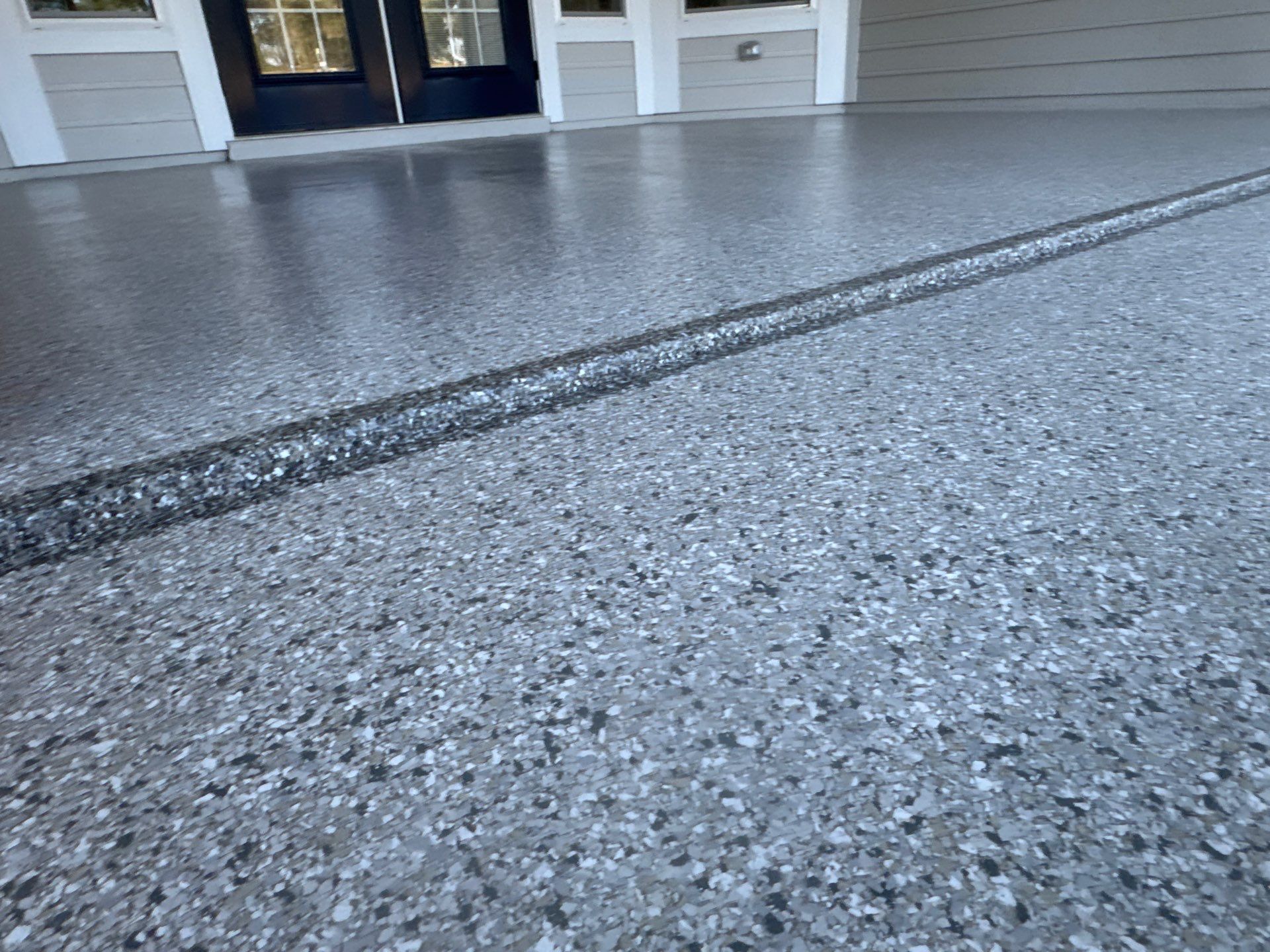Front and Back Porches  in Micanopy, FL (Front Porch: Slate Stone, Back Porch: Mount Everest) by Cross Creek Concrete Coatings
