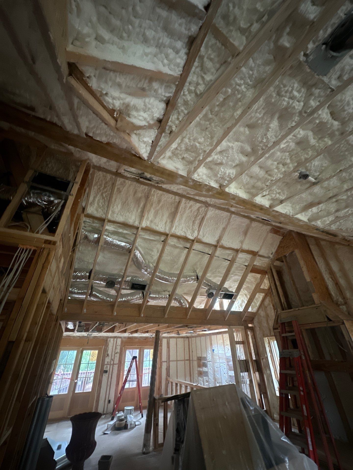 We spray foamed this beautiful and very unique custom home in Dallas by Apex Insulation Solutions