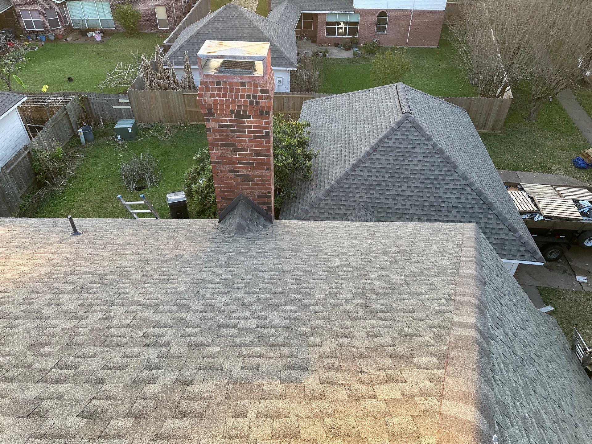 Residential Roofing Installation using GAF Timberline HDZ by Motion Roofing
