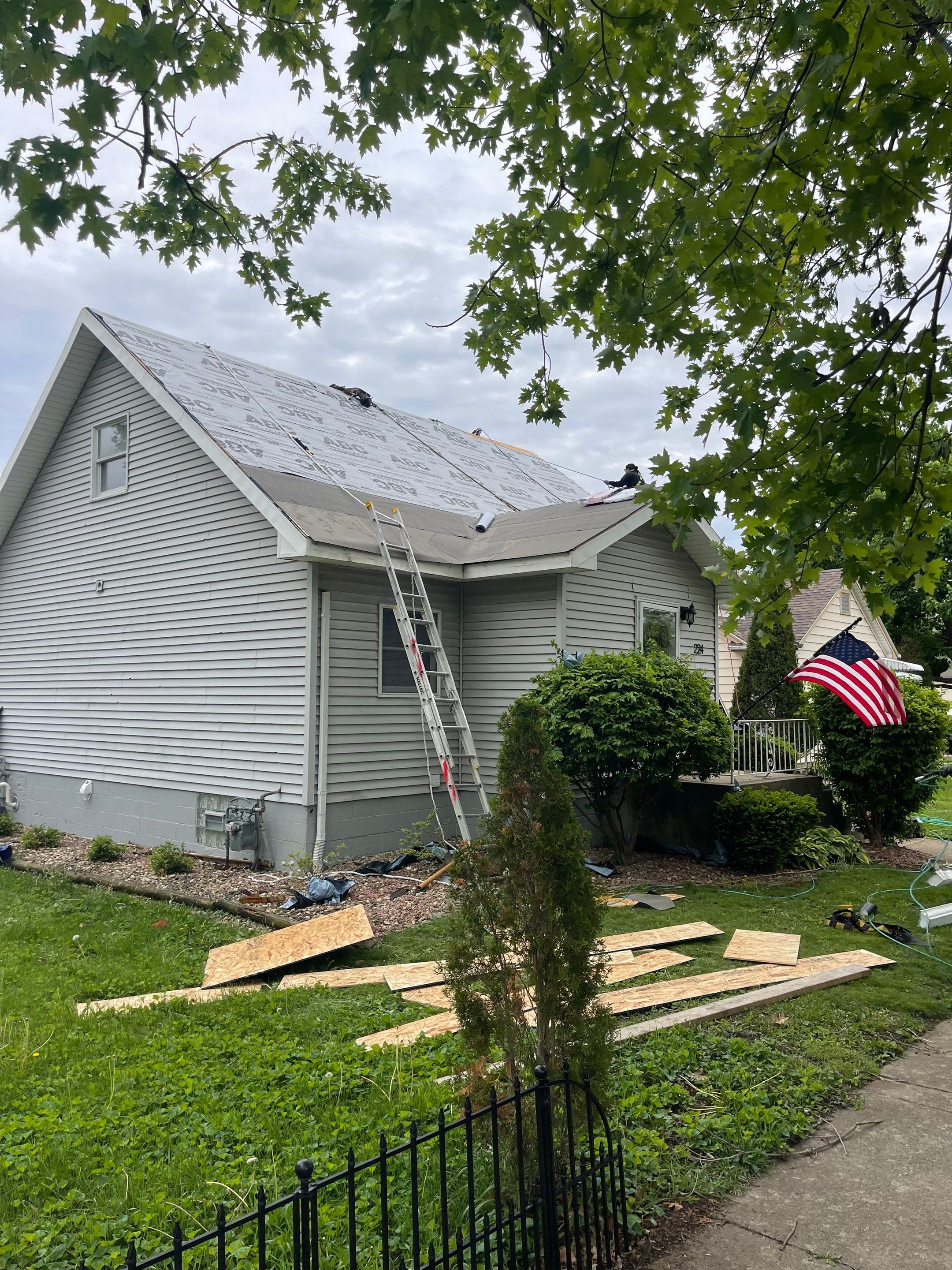 Roof replacement by Optimal Home Improvement 
