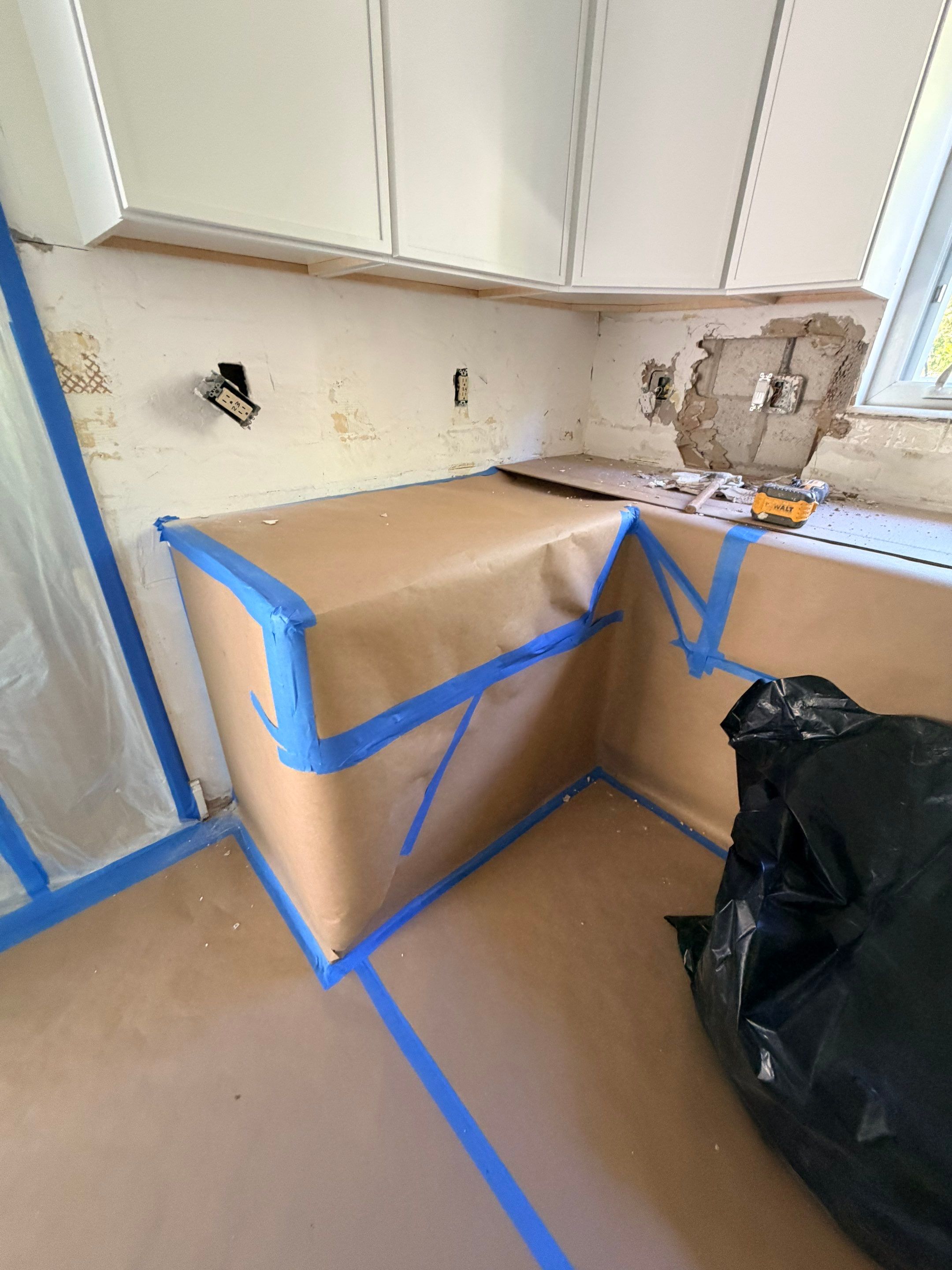 Blue Backsplash - Delray Beach by Hevi Tile