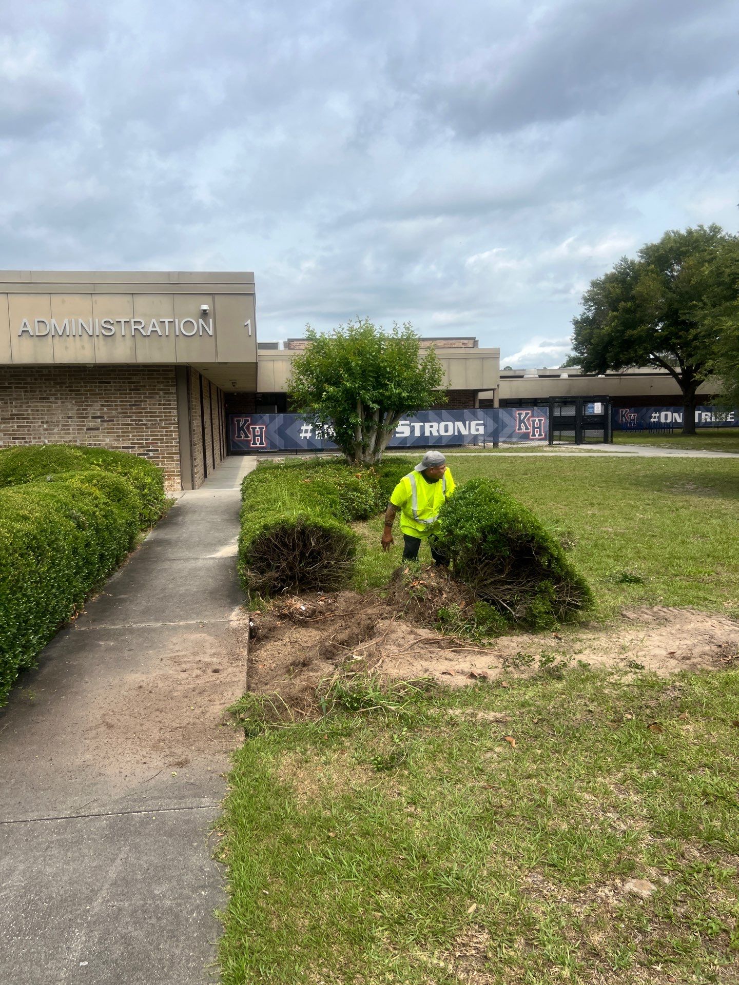 Landscape Install | Keystone Heights HS by ProGreen Services