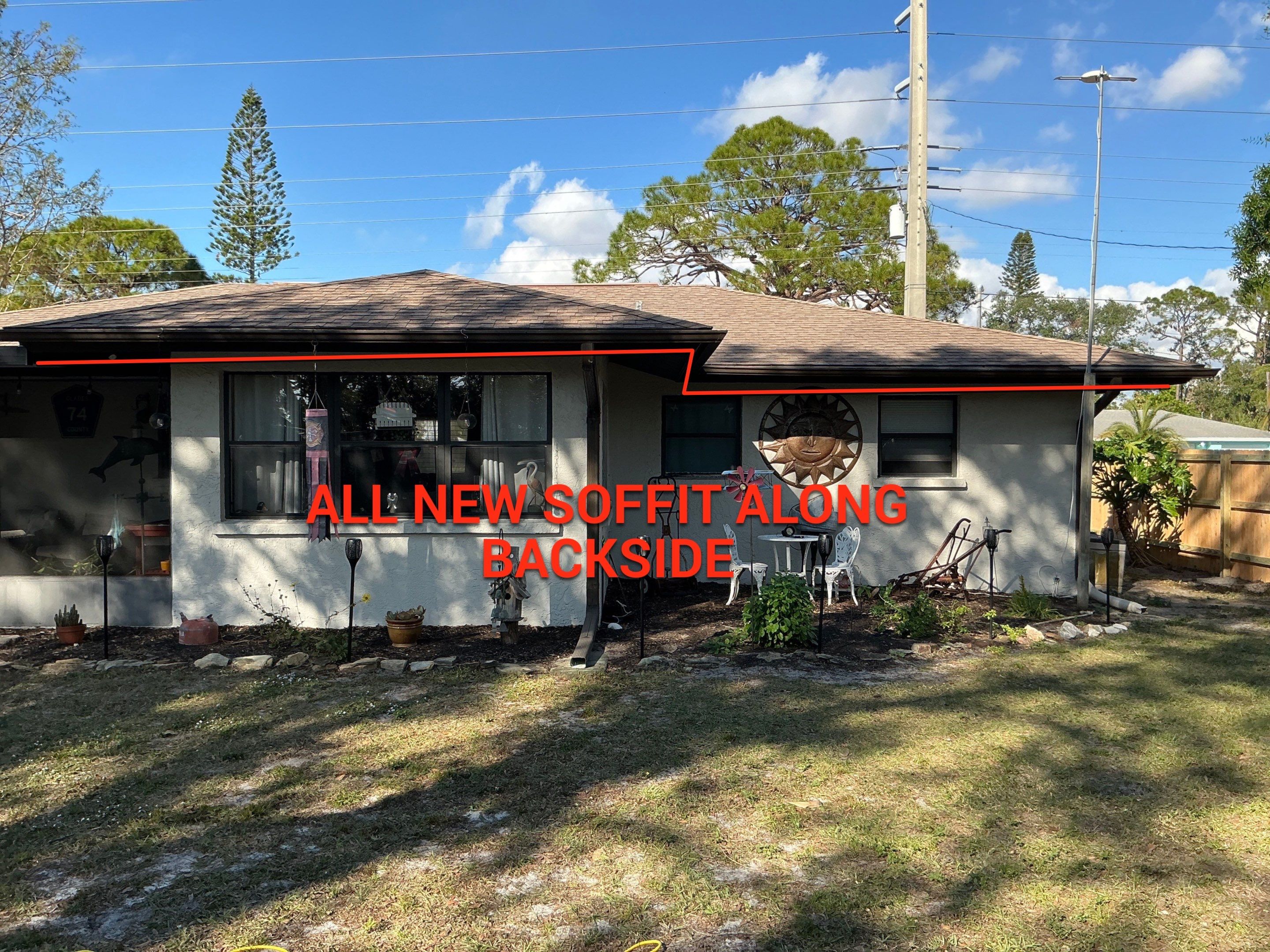 All New Soffit Installation in Sarasota FL by Gutter Professors