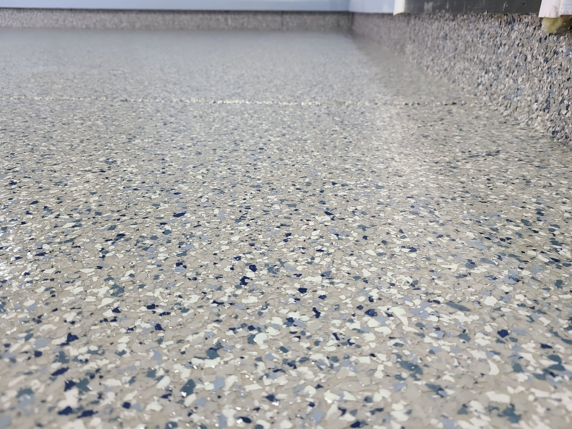 Double Car Garage in Stone Wash - Youngstown, OH by Alexander Concrete Coatings