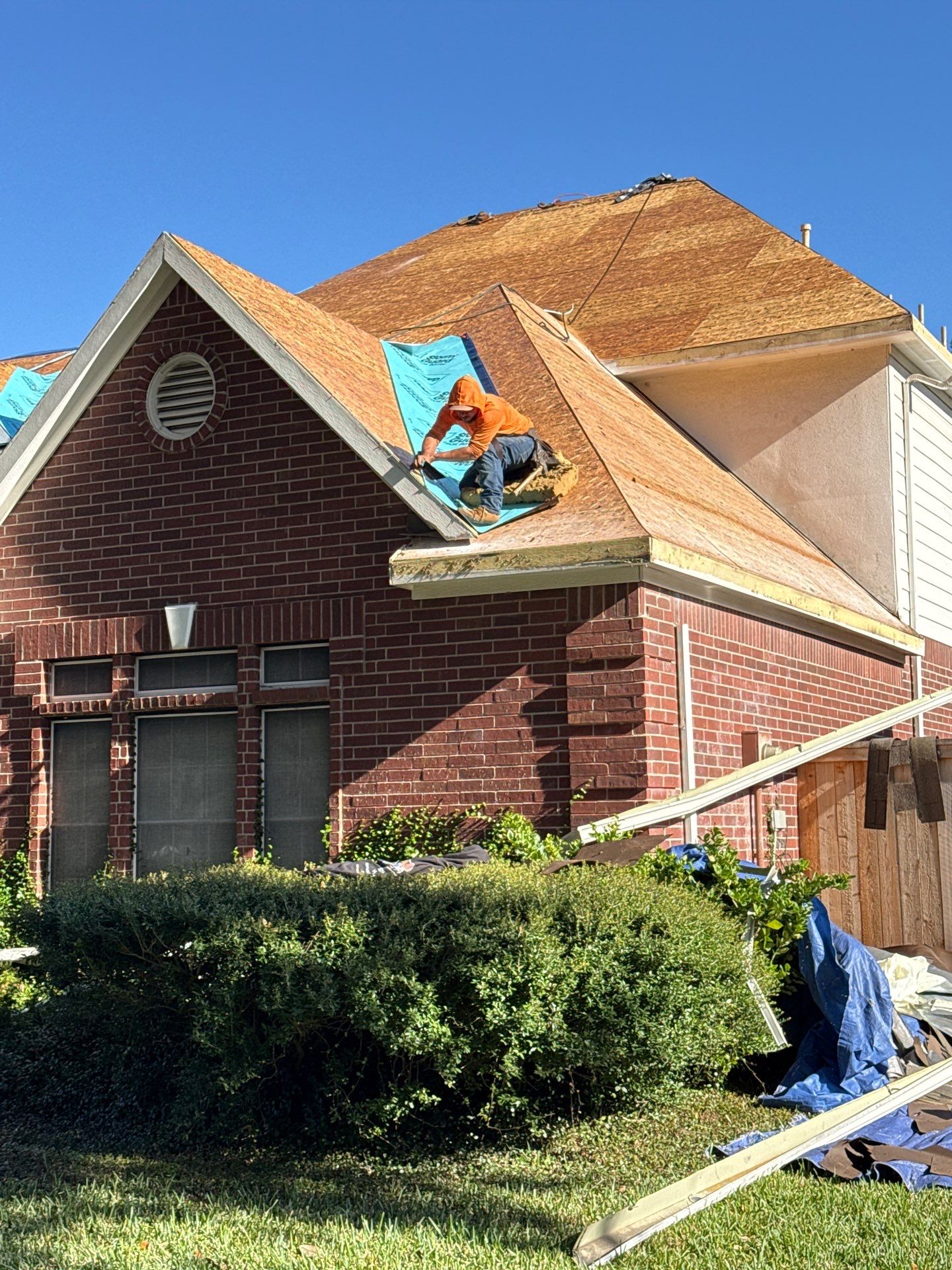 Residential Roof Replacement using GAF HDZ - Charcoal shingles by Elite Roofing LLC