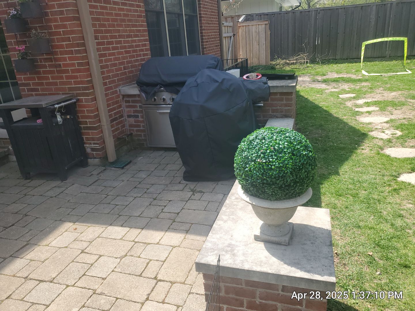 Brick paver repair, clean, seal and poly sanding by Northern Power Washing LLC.