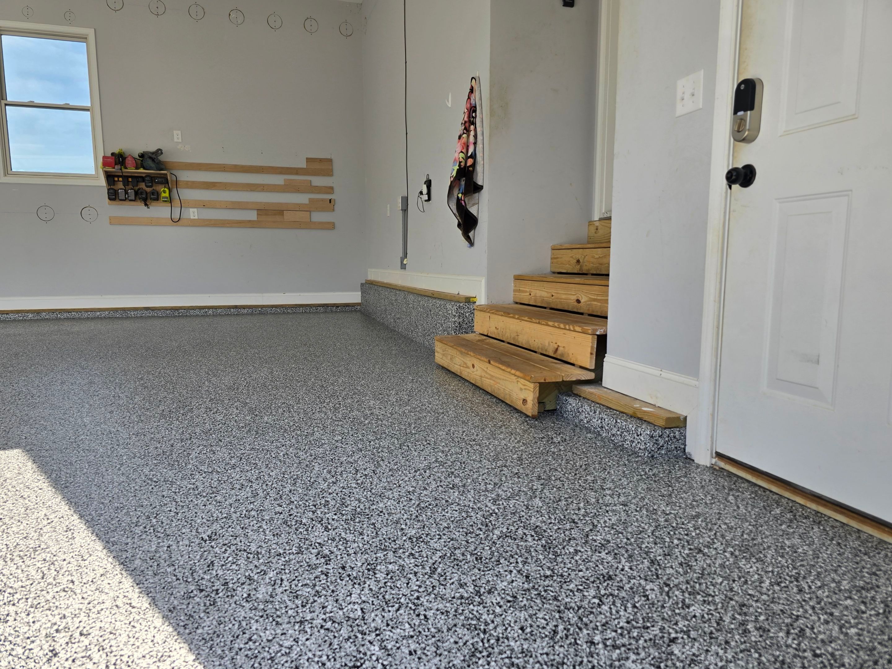 Garage using Domino by Elite Floor Solutions