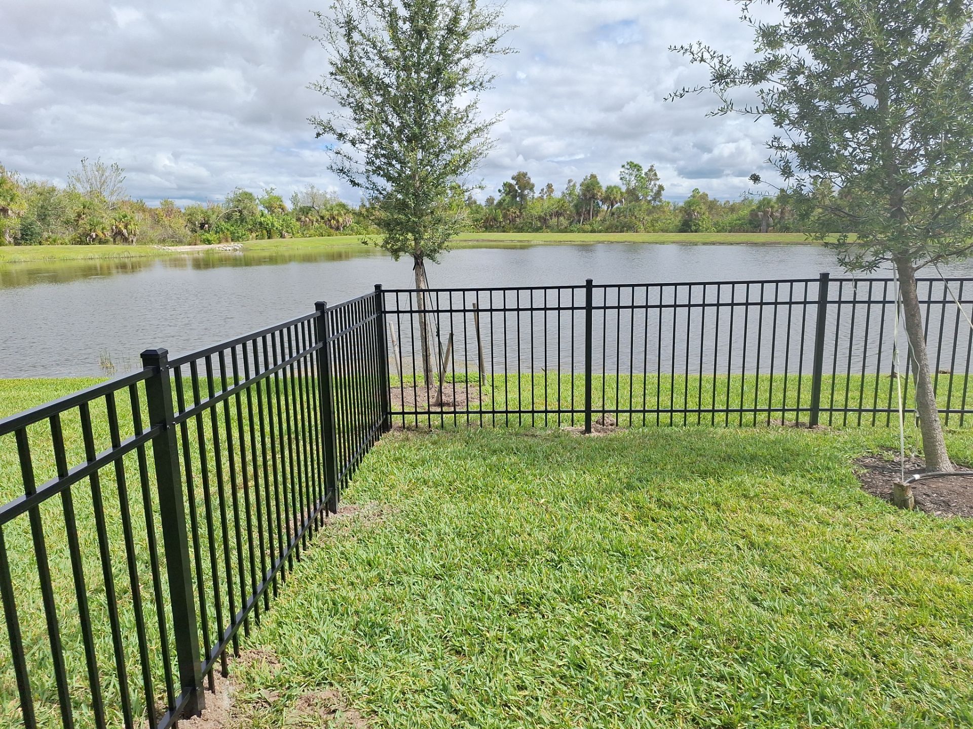 Venice Florida Black Aluminum Fence Installation by Asap fence and gates, LLC