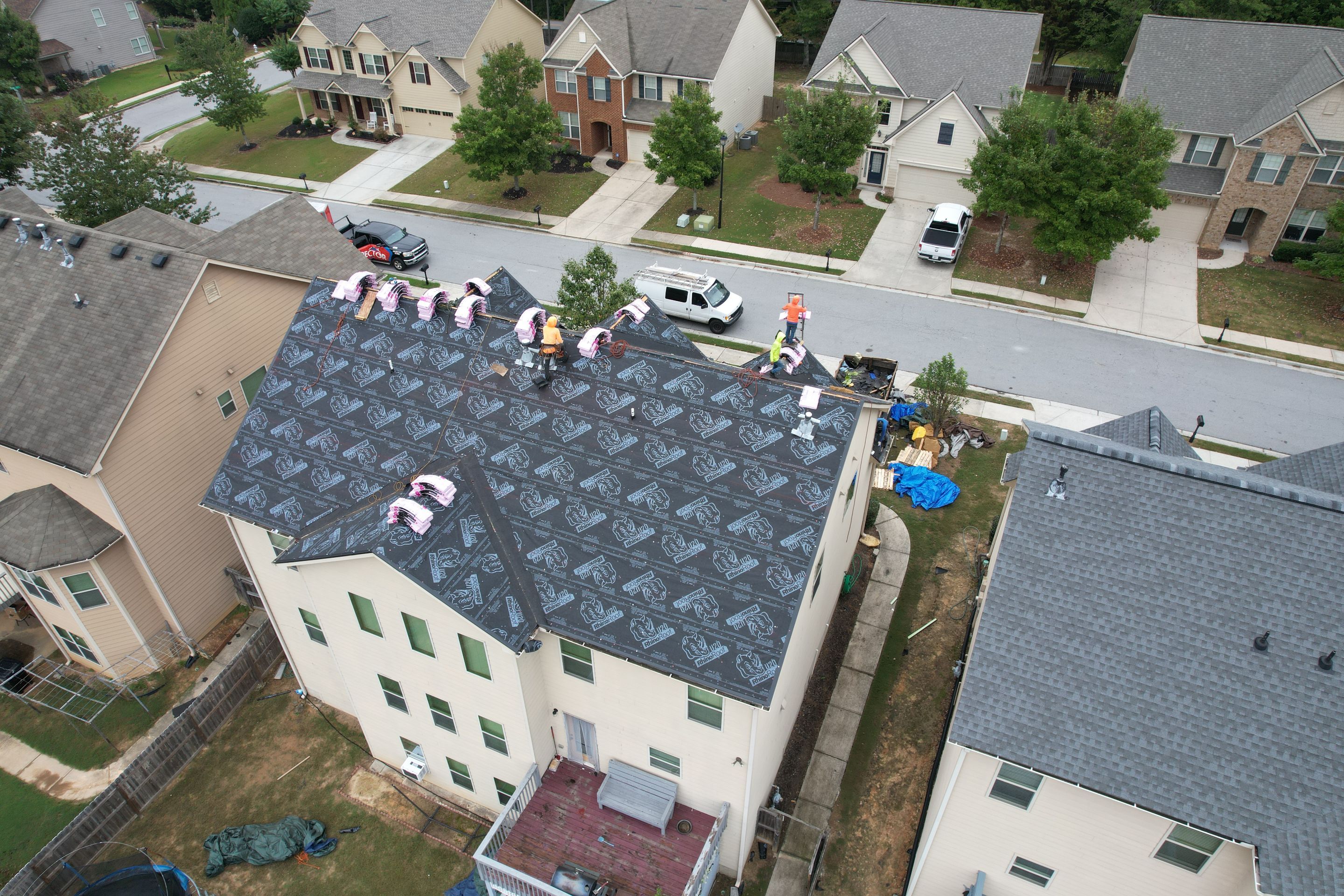 Residential Roofing Installation using Owens Corning by Inspector Roofing and Restoration