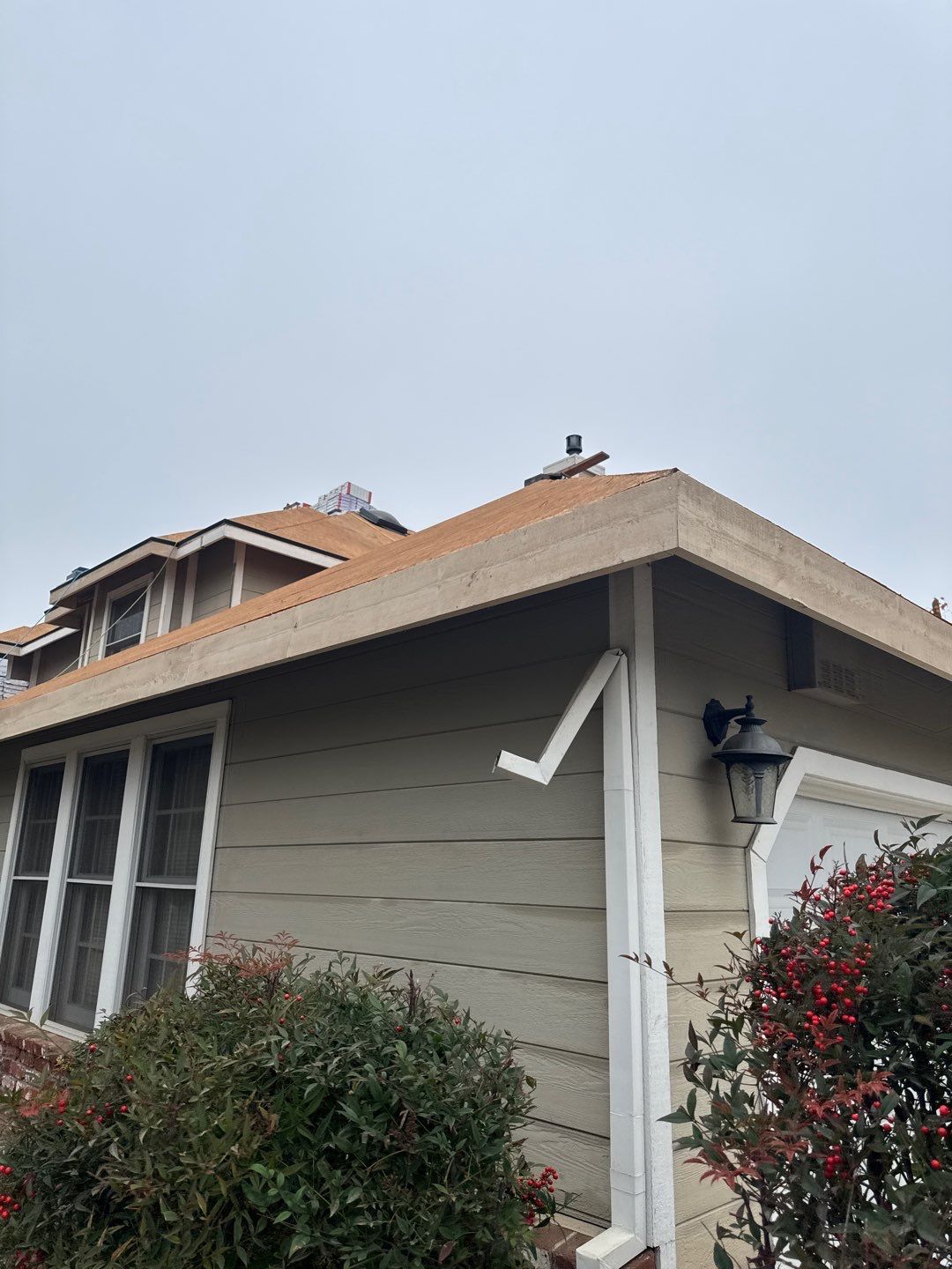 New shingles and gutters using GAF Timberline HDZ shingles and aluminum gutter by Straight Edge Roofing Inc