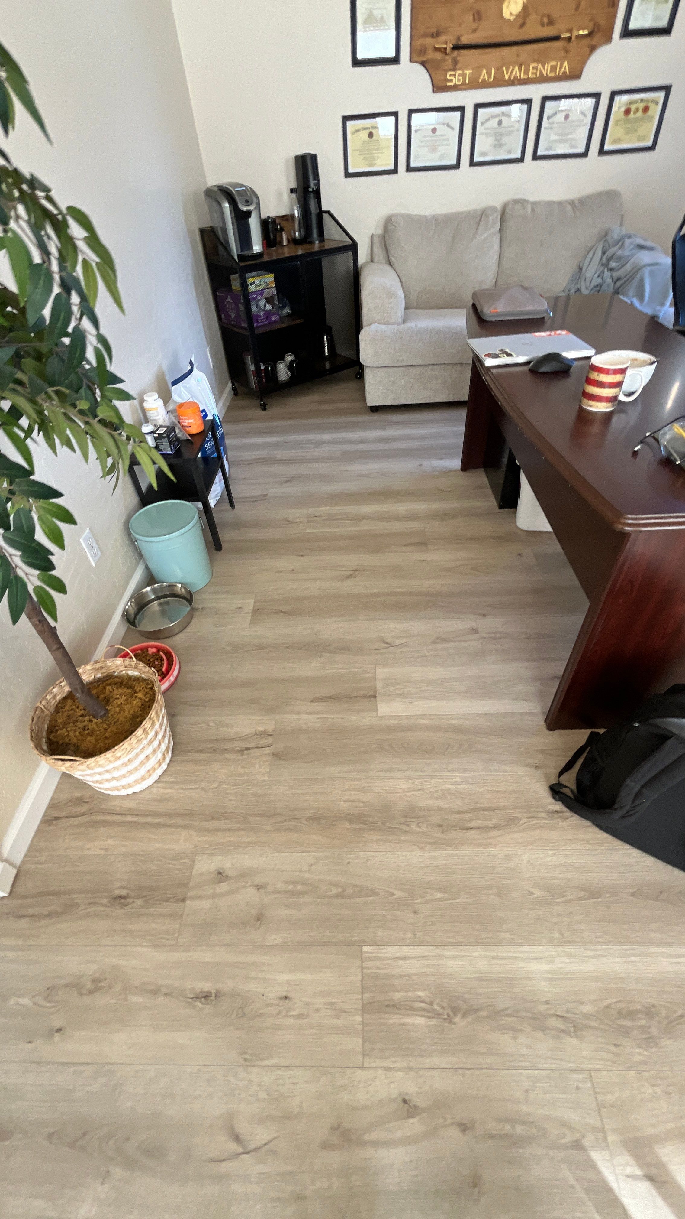 Flooring Installation using Luxury Vinyl Plank by Footprints Floors of Chandler 