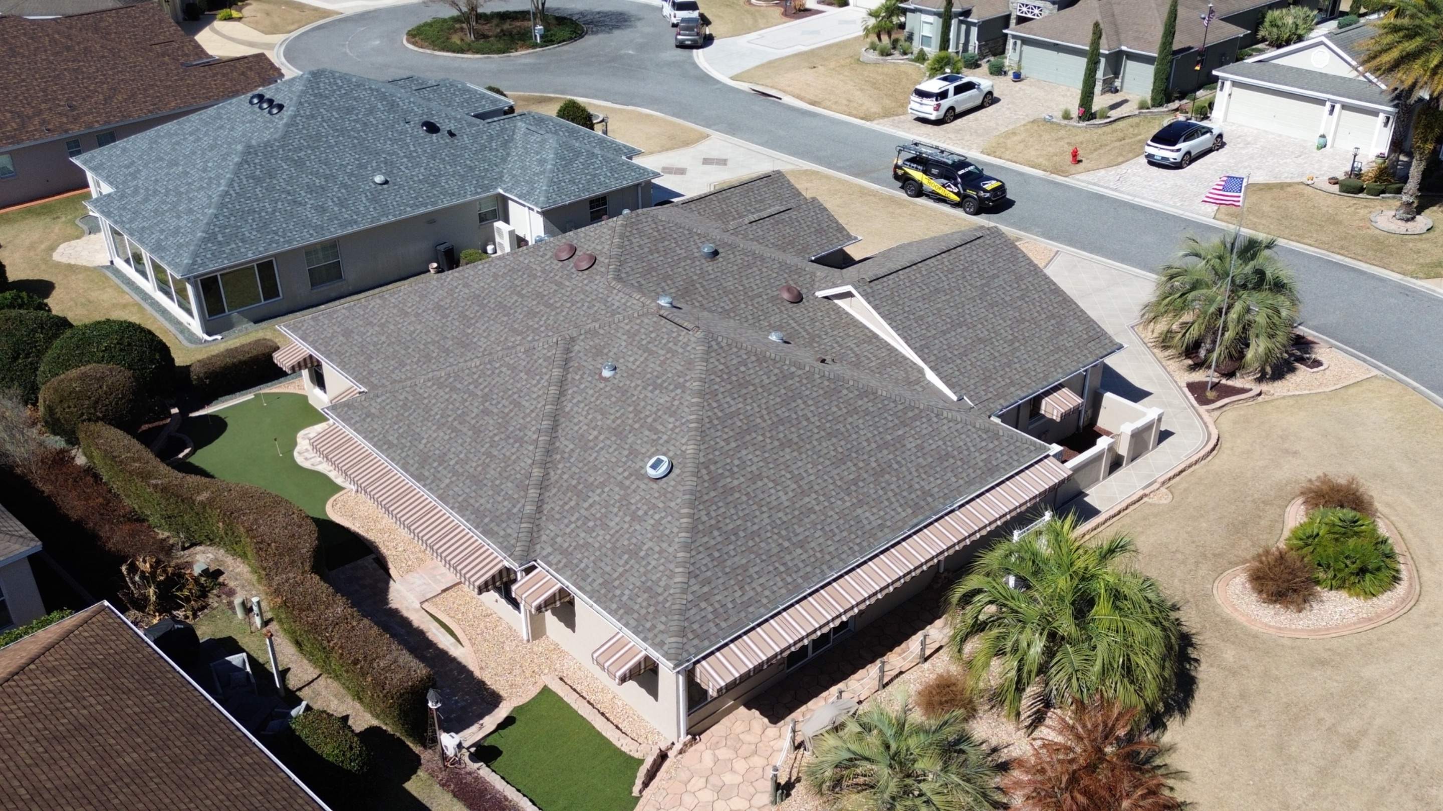 Residential reroof in The Villages FL by Gold Key Roofing