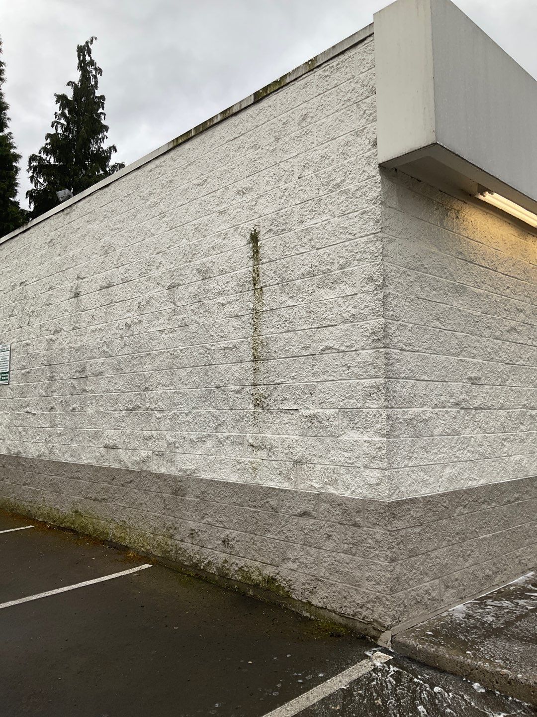 Store wash using Soft wash solution by Willamette Outdoor Wash LLC