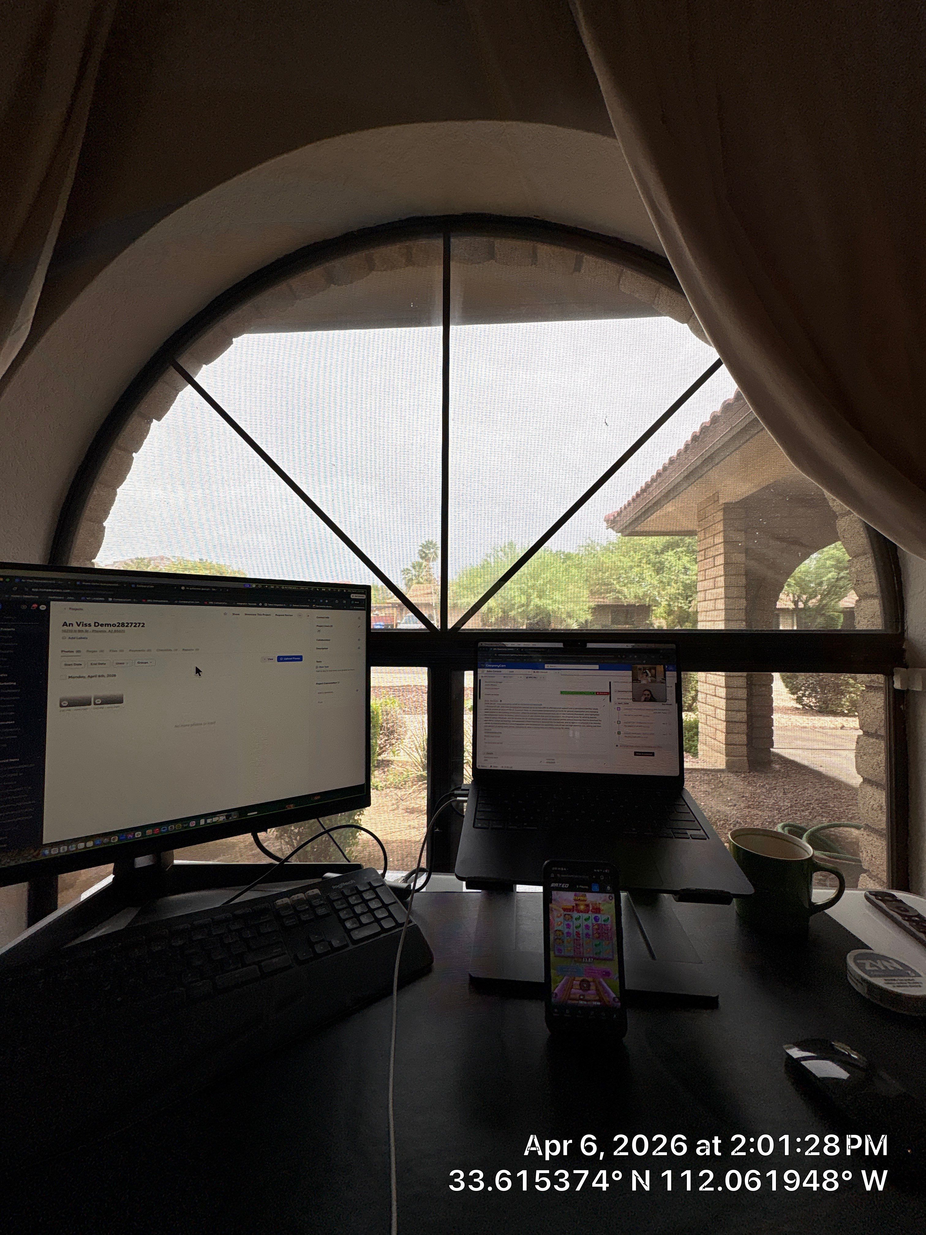 Phoenix Home Office Setup and Living Area Refresh by CompanyCam Sales Demo