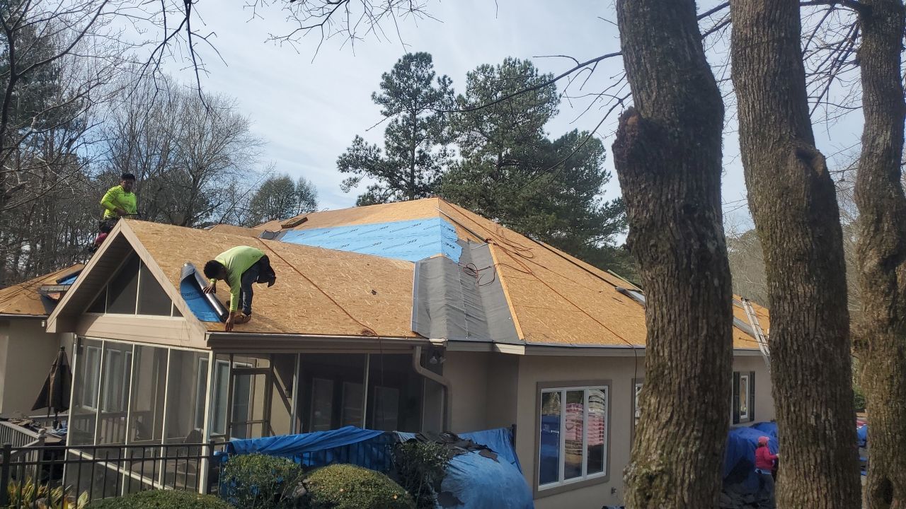 Residential Roofing Installation using Owens Corning by Inspector Roofing and Restoration