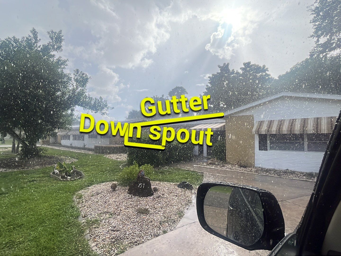 Aluminum Seamless Gutters and new Splash Guard Gutters in Fort Myers by Gutter Professors