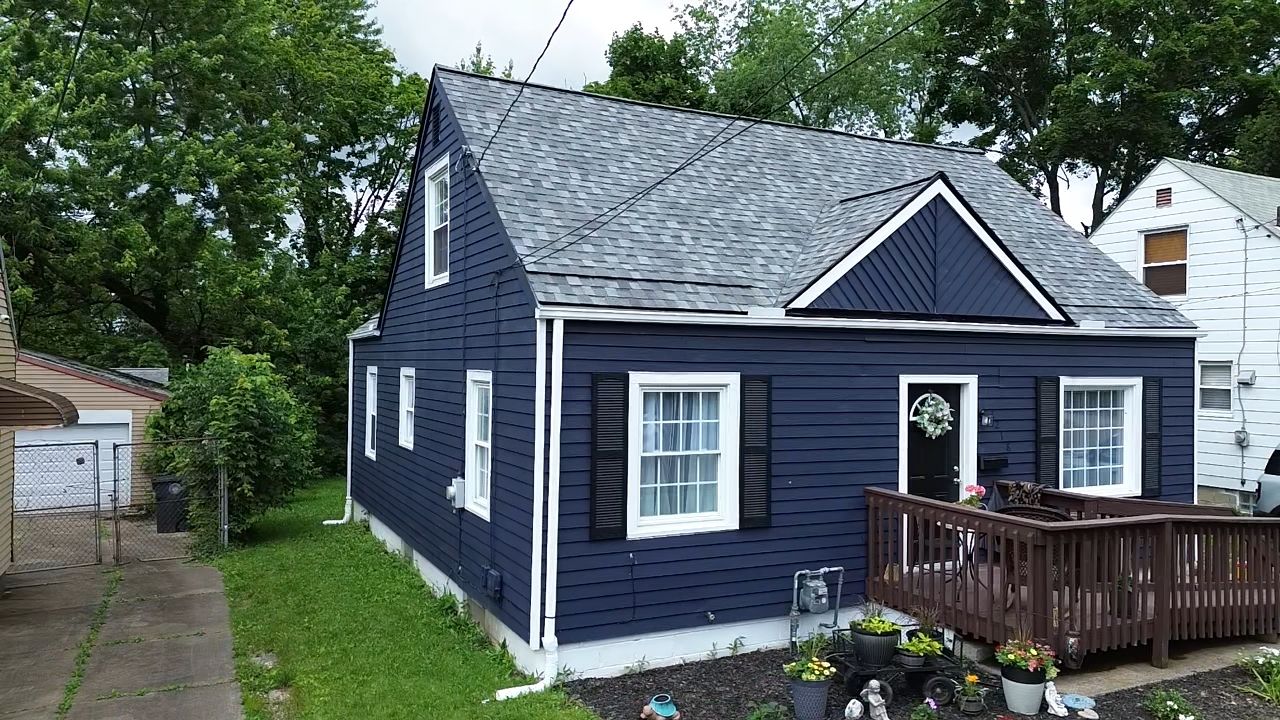 Atlas Pinnacle, Color, Coastal Granite, Drip Edge, Color, Black by Eagle Eye Roofing