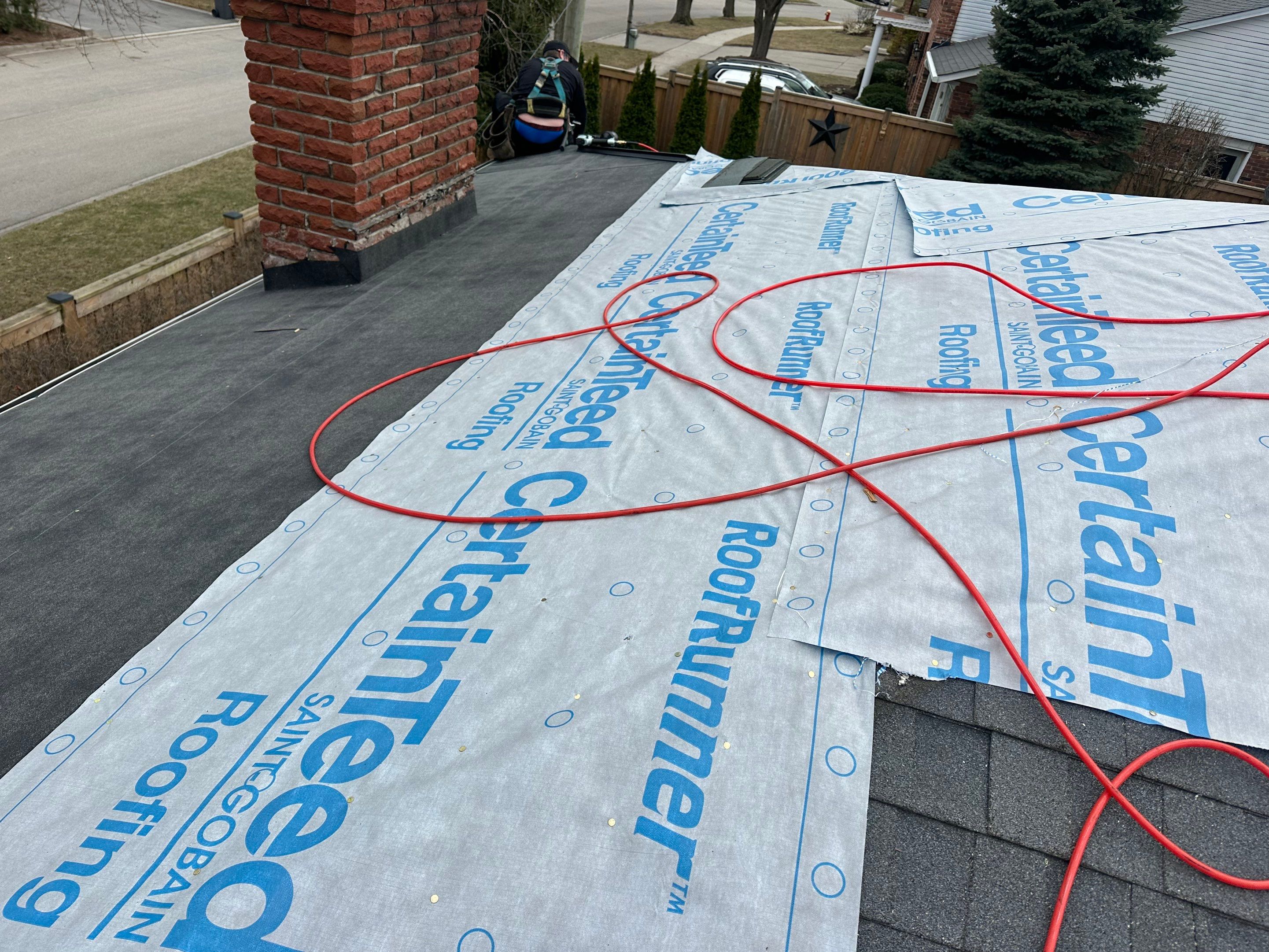 Project in Burlington by The Roofing Crew