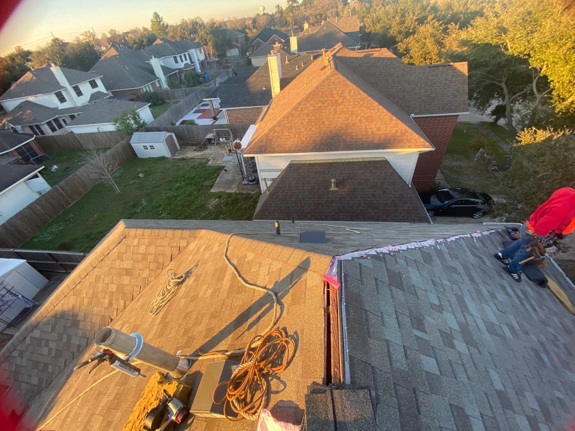 Residential Roofing Installation using Owen's Corning Duration (Lifetime) Shingles by Roof Repair Company