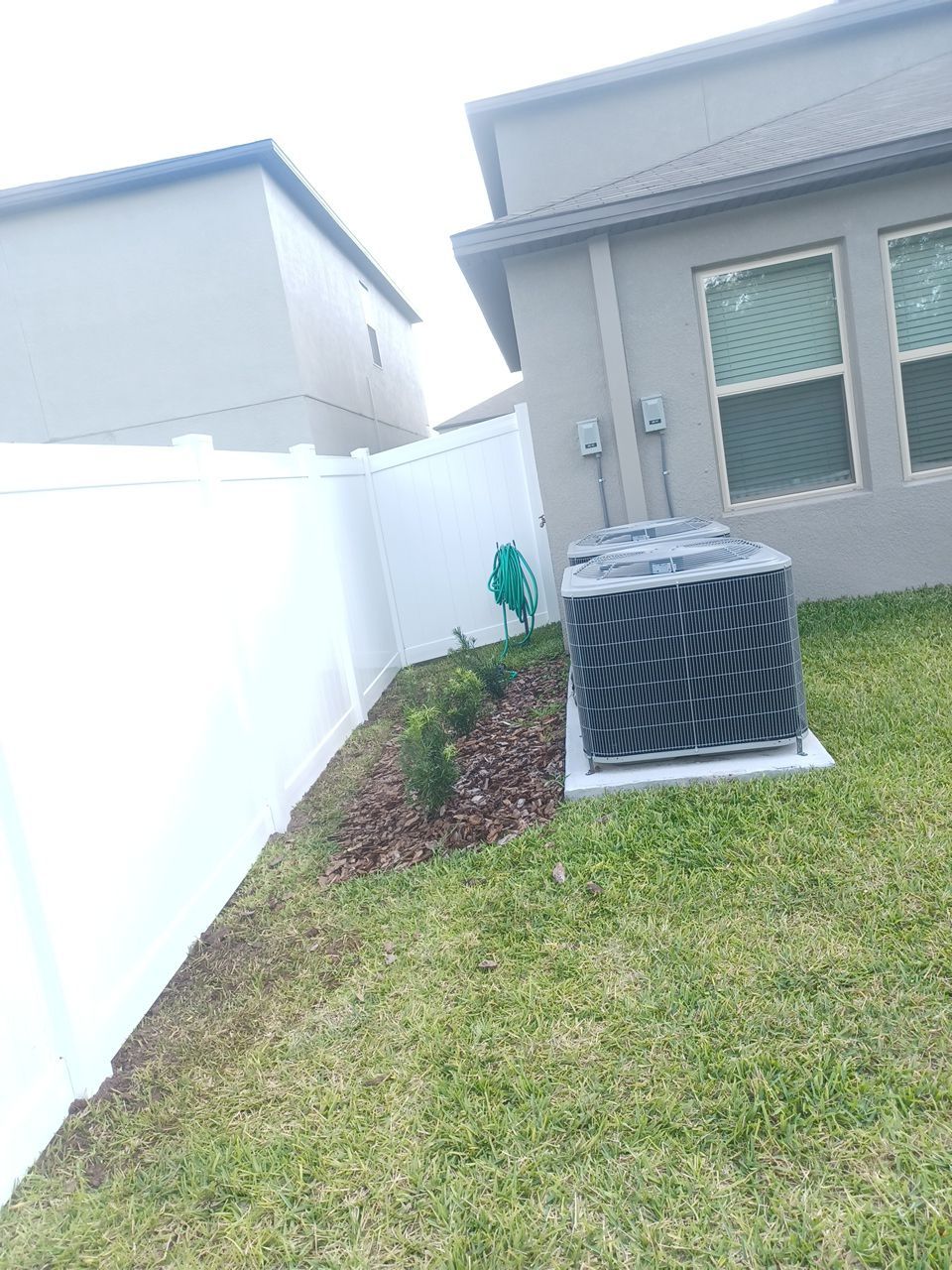 Riverview, FL 6ft. Tall White Vinyl Privacy with 4ft. Tall White Vinyl Spaced Picket  by Asap fence and gates, LLC