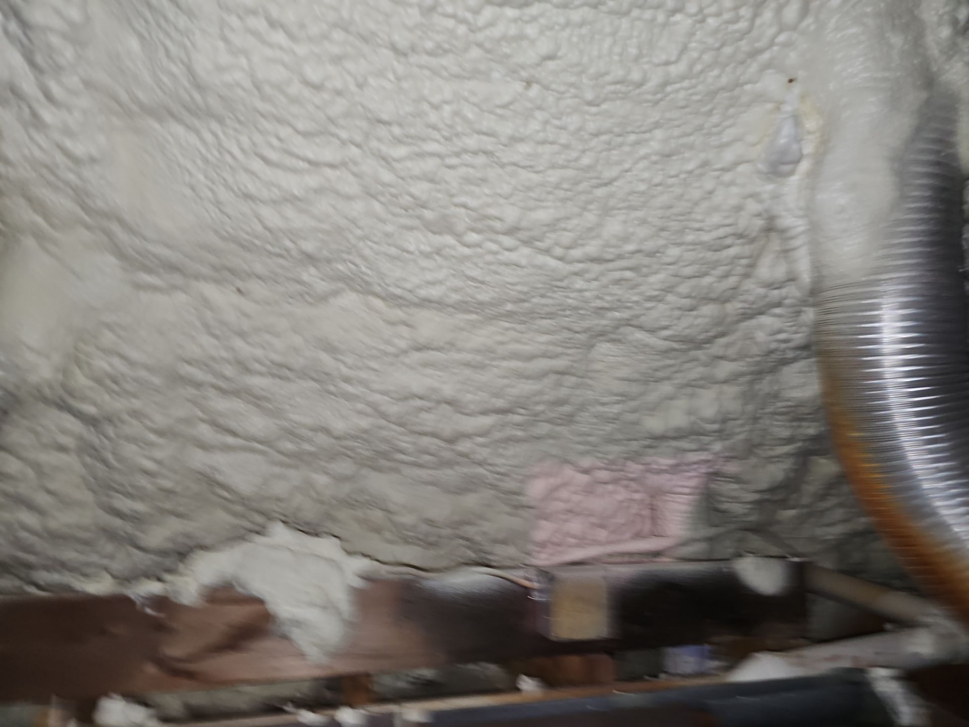 Attic Insulation using open cell spray foam by NYS Foam & Energy