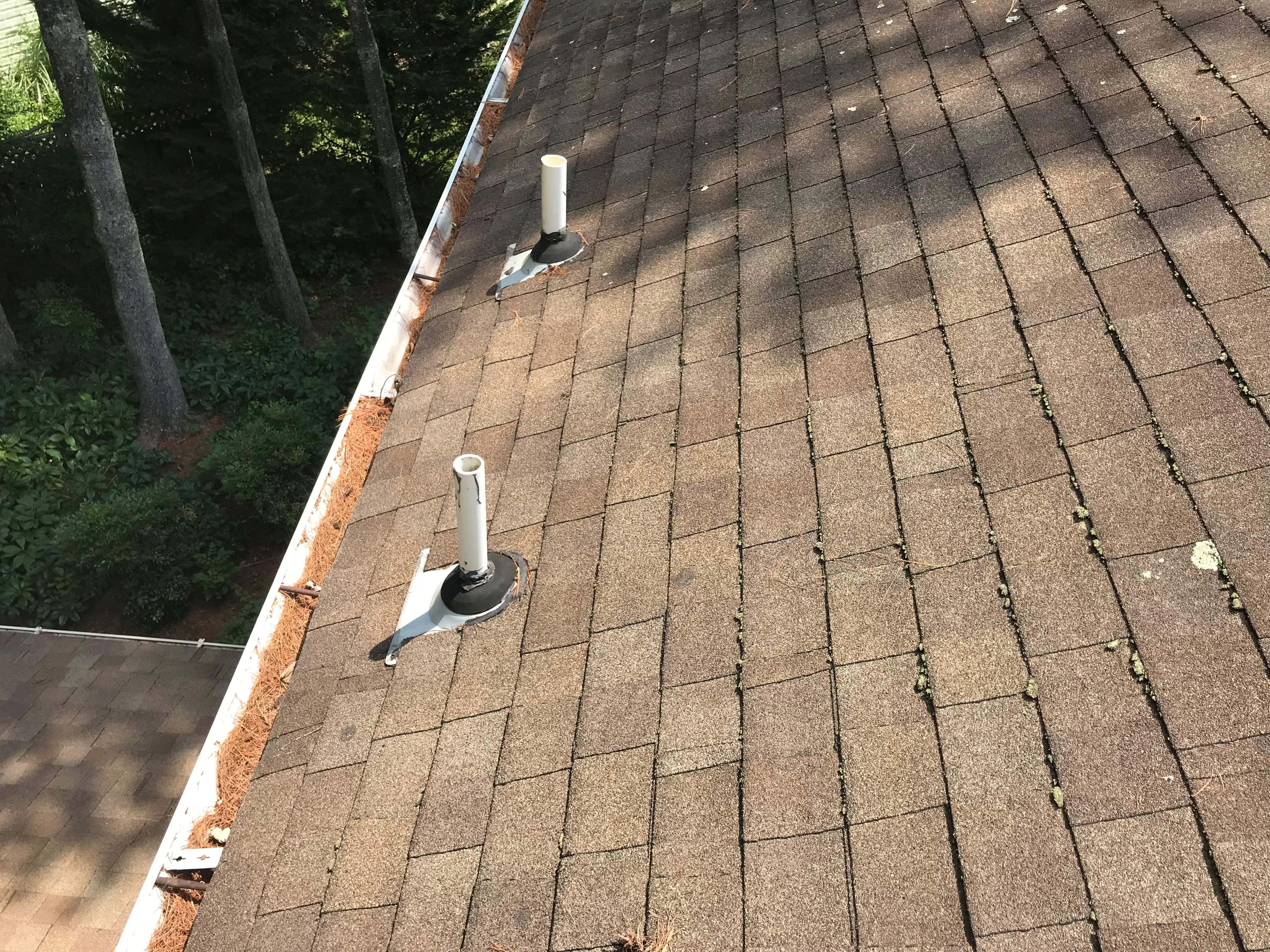 Residential Roofing Installation using Landmark Shingles Color Weatherwood by Alpha Design Services