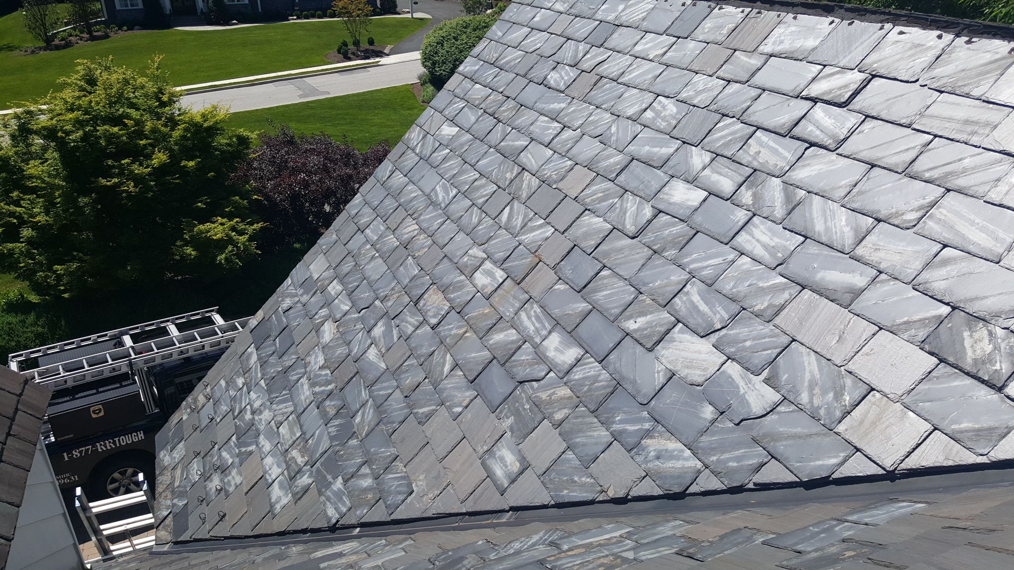Slate repair in Guilford by Roof Right Inc