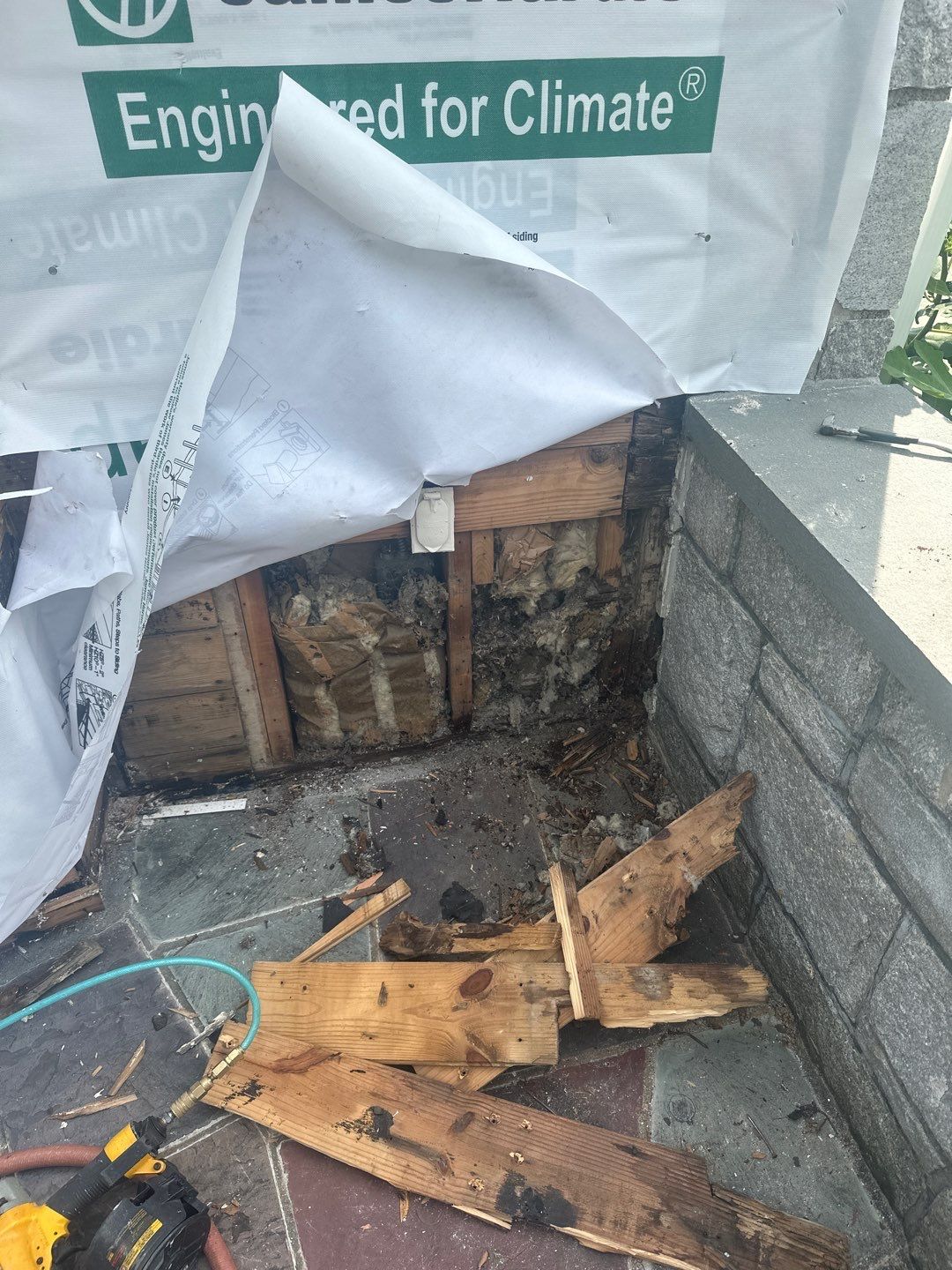 Siding Installation using Hardie Plank Artic white by A Plus Exterior