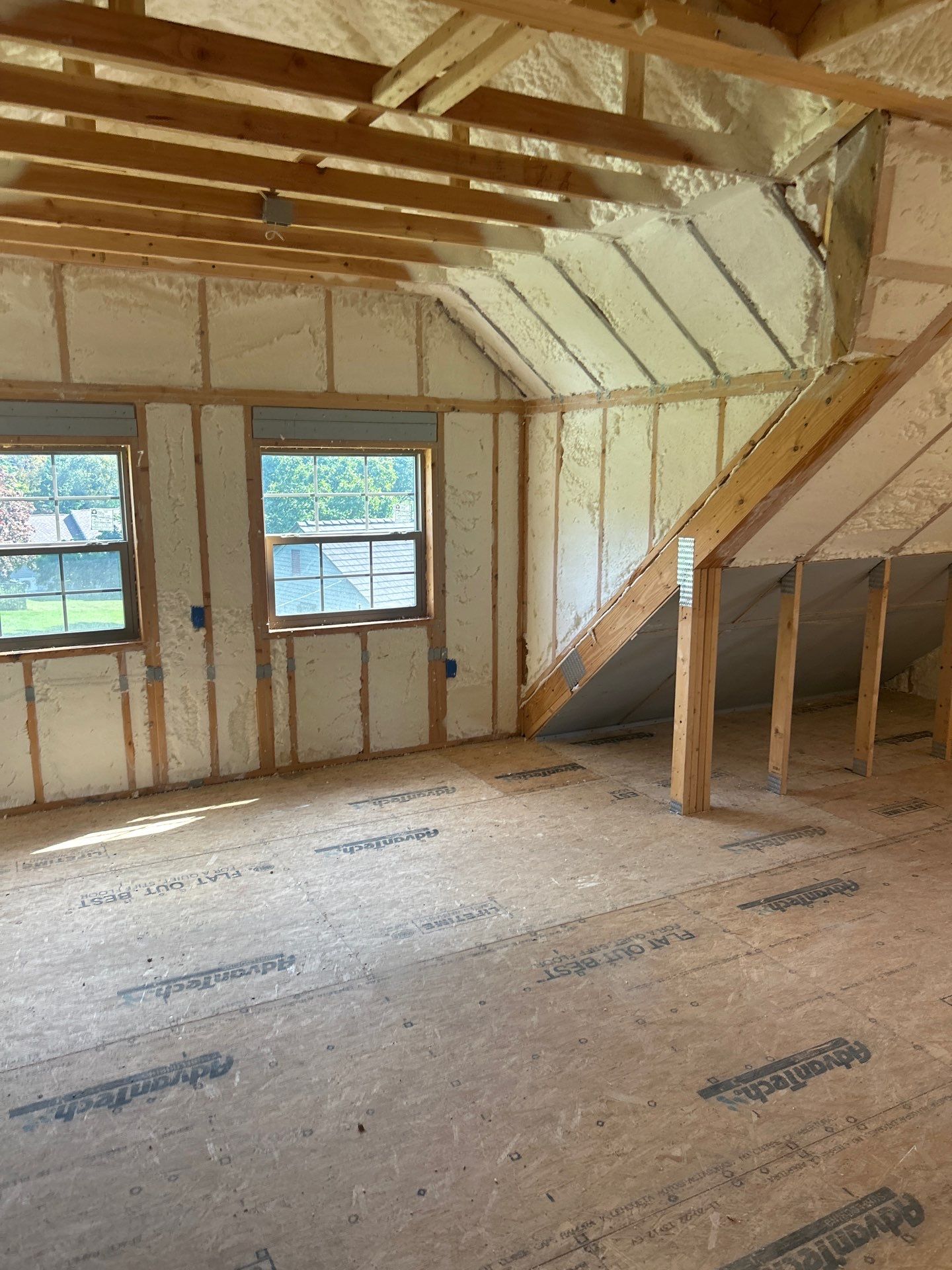 Detached Garage Closed Cell Spray Foam in Newburgh by NYS Foam & Energy