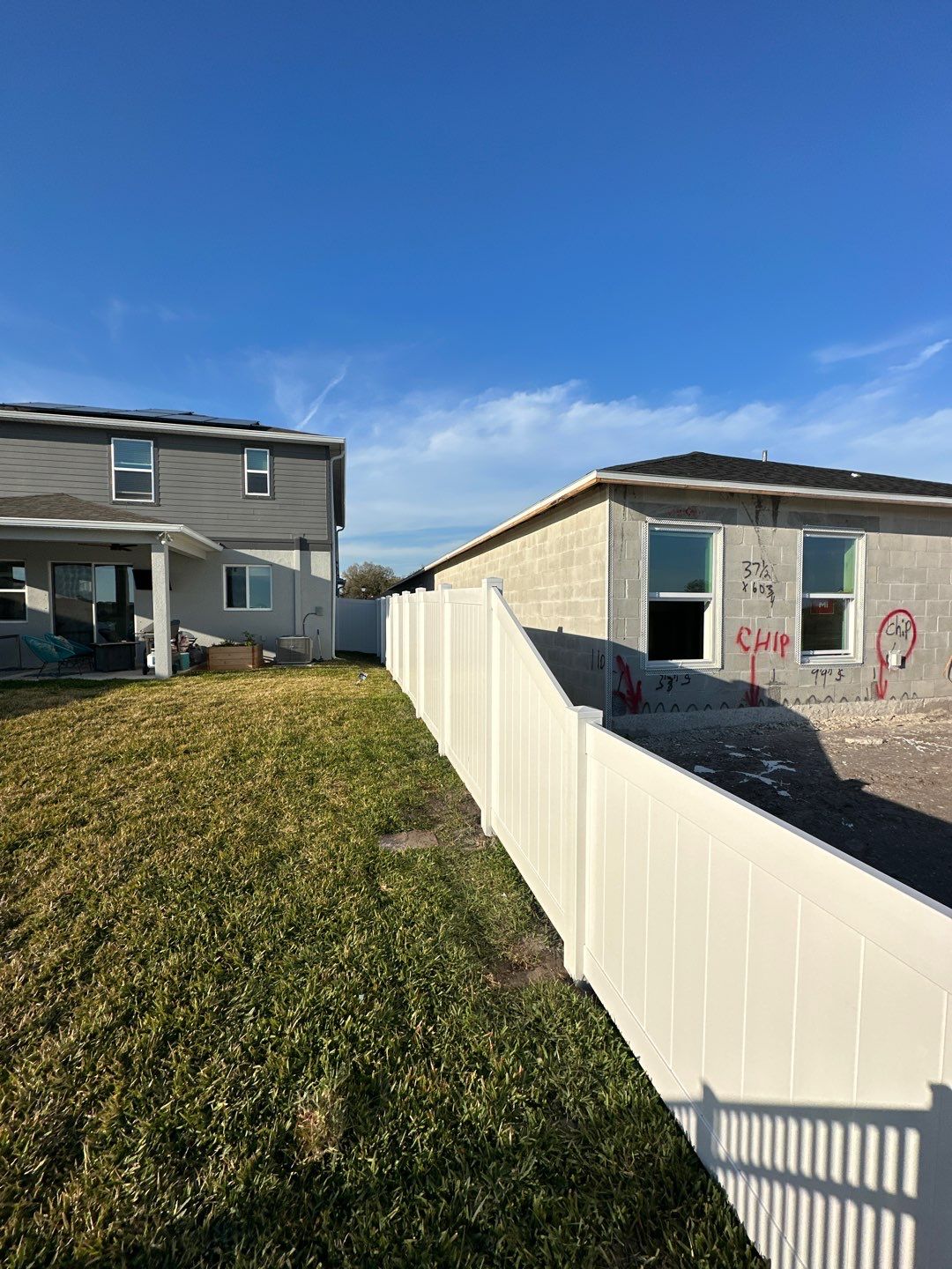 Vinyl Fence Installation using Black 3 Rail Aluminum and Vinyl Privacy Fence  by Asap fence and gates, LLC