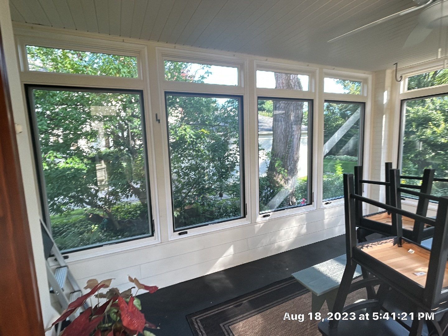 Window Installation using Andersen Windows E-Series with aluminum clad by Smart Roof