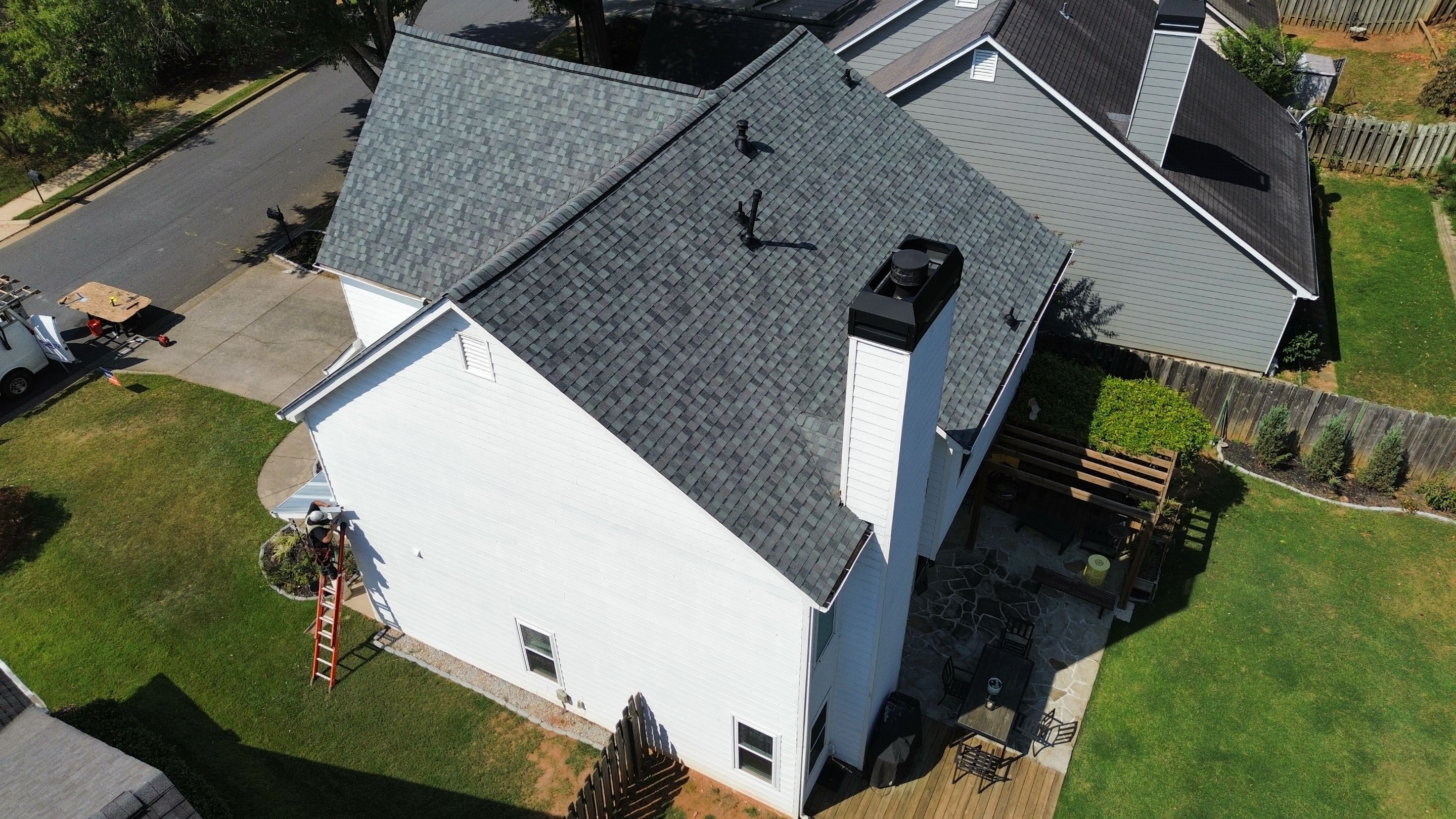 Roswell, GA Roof Replacement CertainTeed Landmark Colonial Slate by Reset Roofing