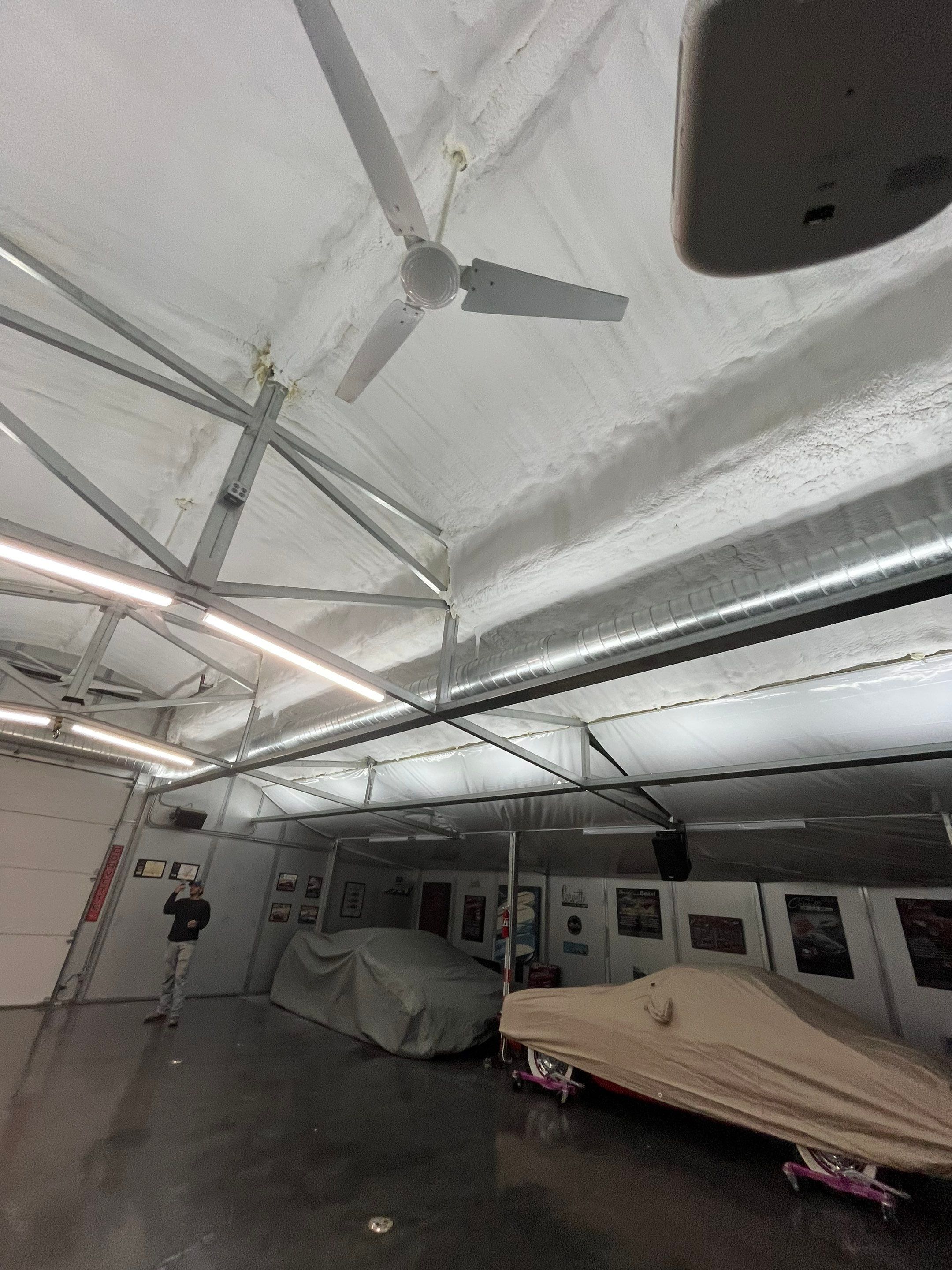 Sunnyvale Tx, Close cell spray foam custom garage  by Apex Insulation Solutions