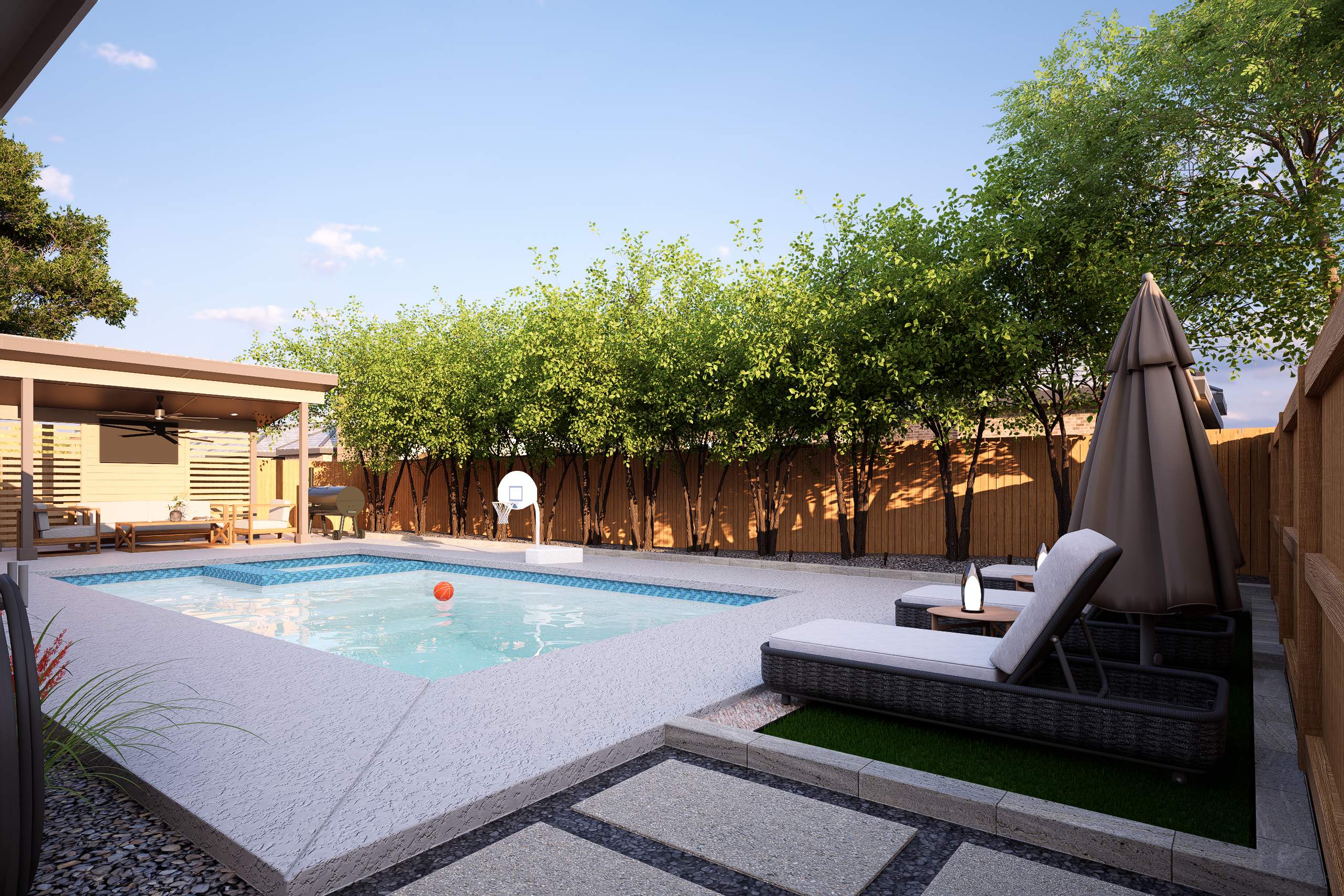 3D Design Render, San Antonio TX by Hole In One Lawns, LLC