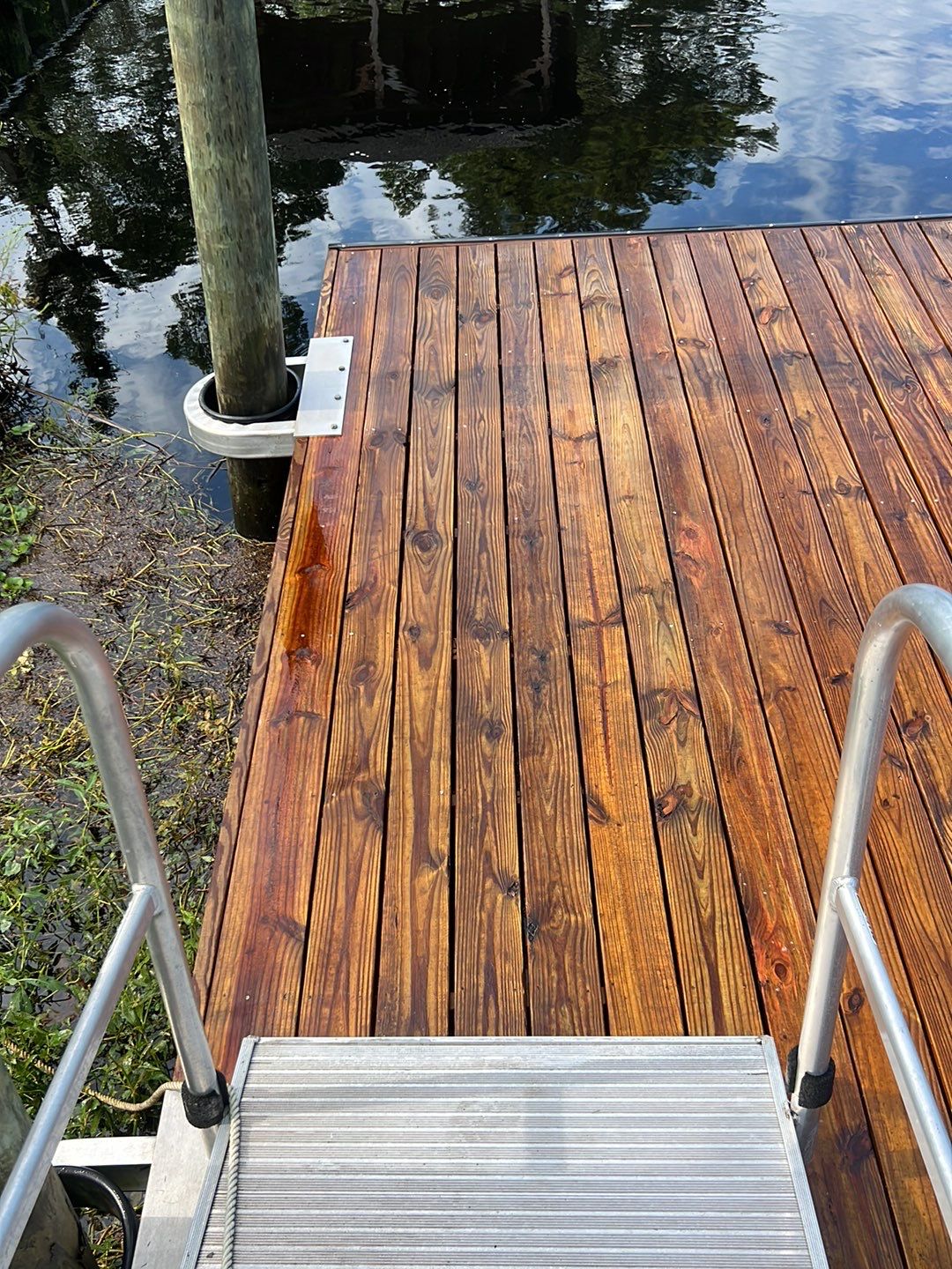 Dock using Wood Sealant by DuraSeal